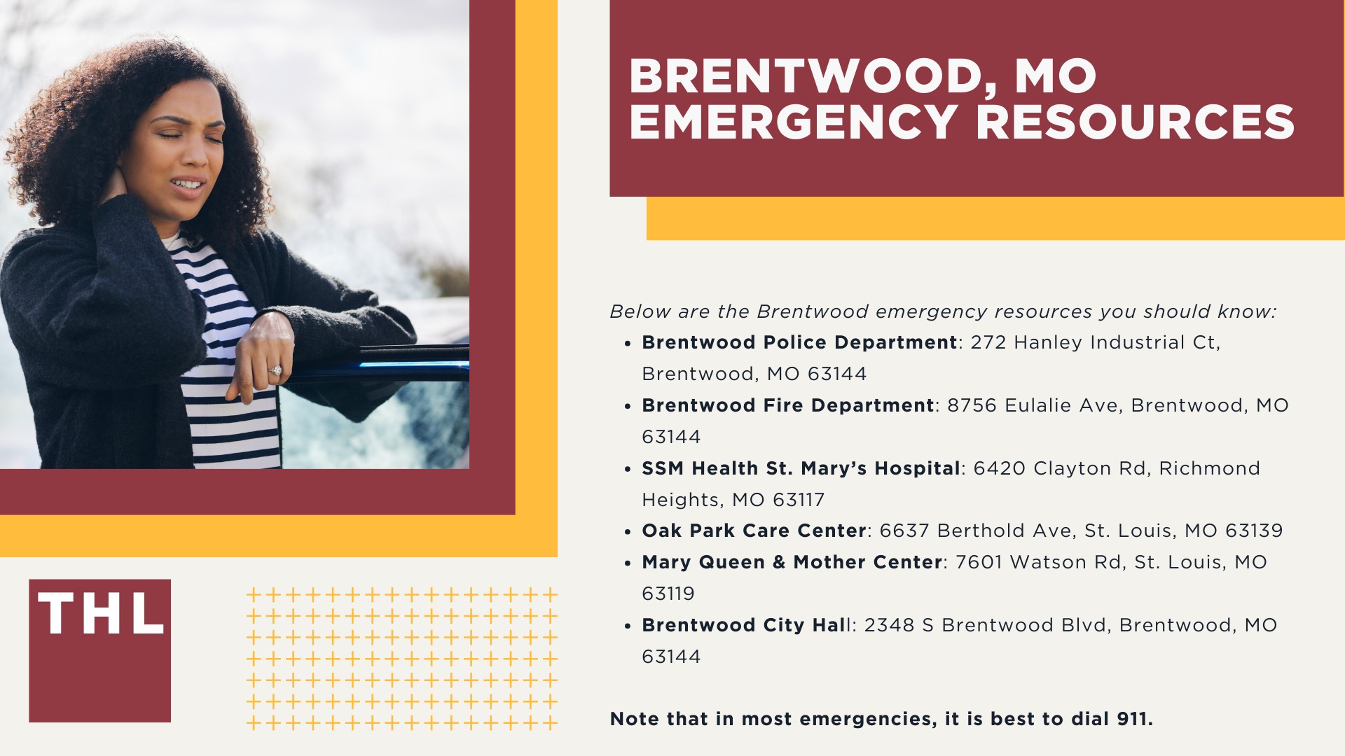 Best Personal Injury Lawyer Brentwood; About Brentwood, Mo; Brentwood, MO Emergency Resources