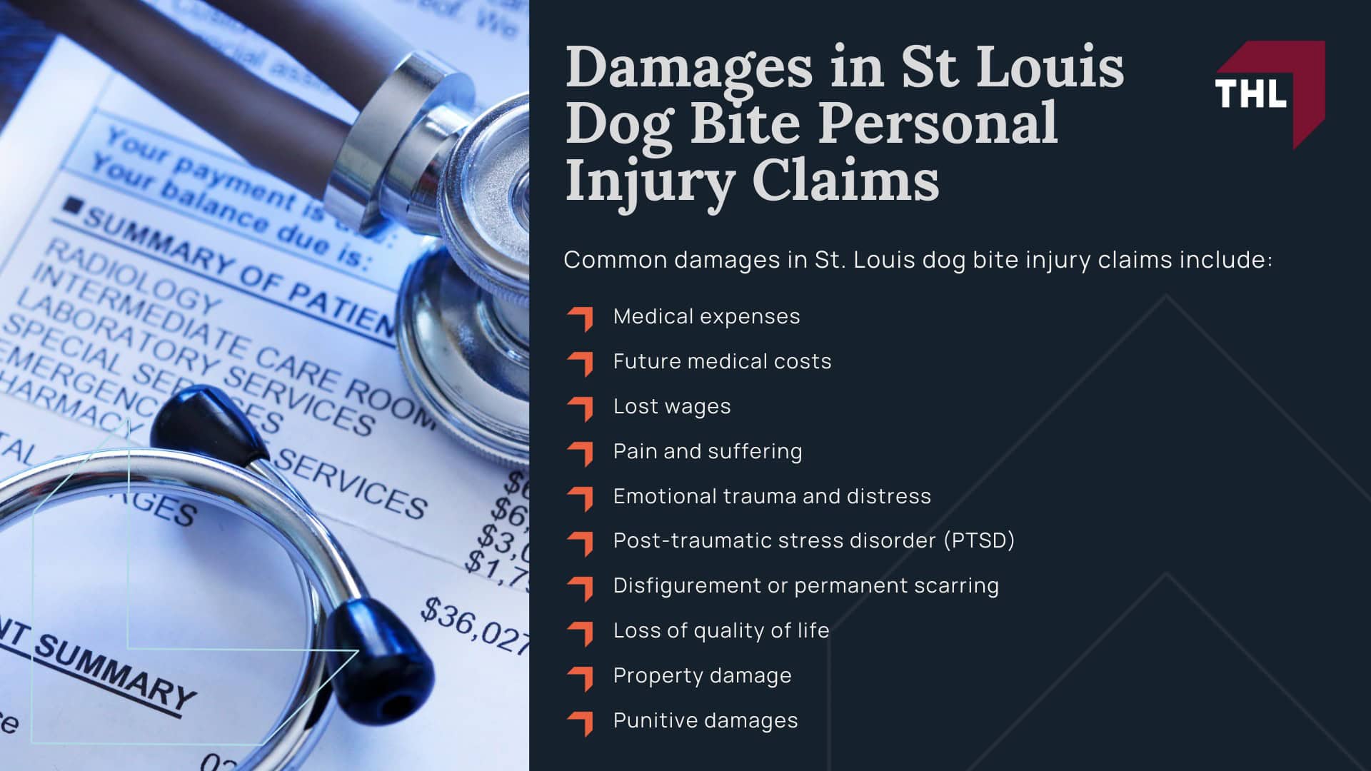 Damages in St Louis Dog Bite Personal Injury Claims