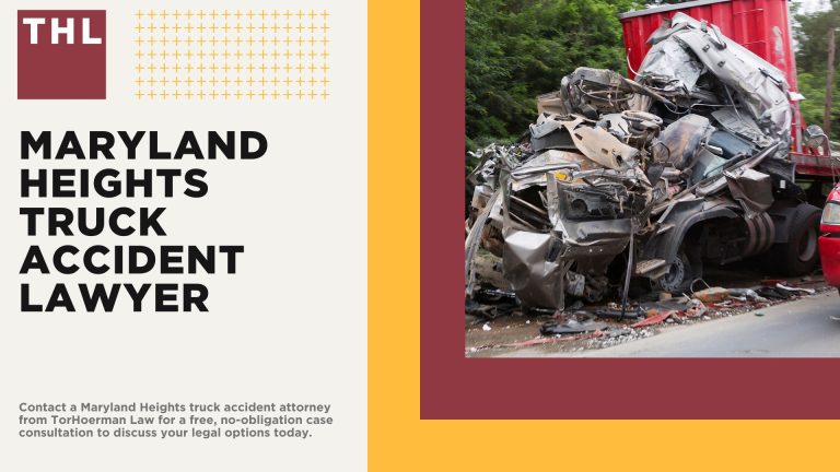 Maryland Heights Truck Accident Lawyer; Truck Accident Lawsuits in Maryland Heights, MO; Maryland Heights Truck Accident Statistics; About Maryland Heights, Missouri; Top 5 Causes of Truck Crashes in Maryland Heights, MO; Am I Eligible for a Maryland Heights Truck Accident Lawsuit; TORHOERMAN LAW Maryland Heights Truck Accident Law Firm