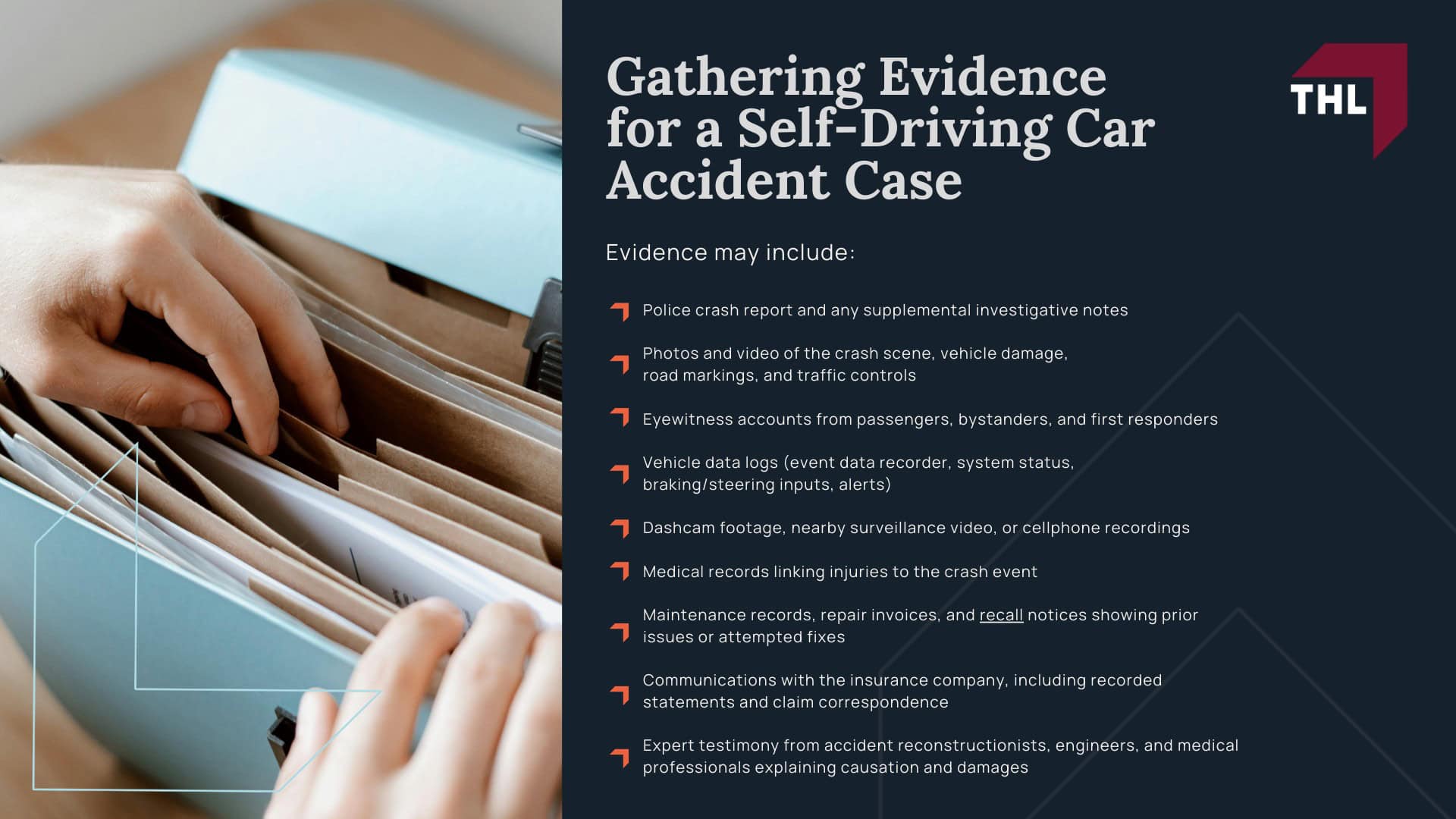 Self-Driving Car Accident Lawyer - What Is a Self-Driving Car Accident - torhoerman law; Self-Driving Car Accident Lawyer - Definitions and Levels of Automation - torhoerman law; Self-Driving Car Accident Lawyer - Common Scenarios Where These Crashes Occur - torhoerman law; Self-Driving Car Accident Lawyer - Do You Qualify for a Self-Driving Car Accident Claim - torhoerman law; Self-Driving Car Accident Lawyer - Gathering Evidence for a Self-Driving Car Accident Case - torhoerman law