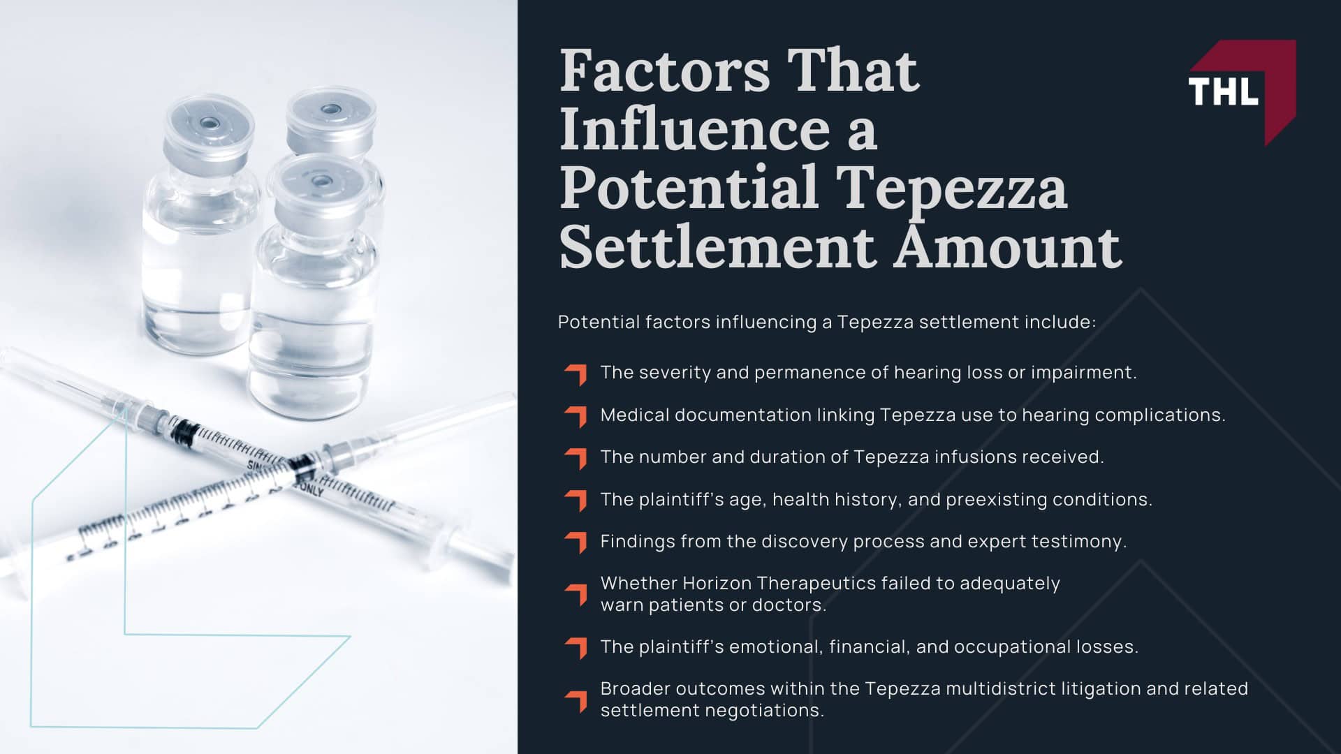 Average Tepezza Settlement Amounts Per Person - Average Tepezza Lawsuit Settlement Amounts - torhoerman law; Average Tepezza Settlement Amounts Per Person - Has There Been a Tepezza Lawsuit Settlement - torhoerman law; Average Tepezza Settlement Amounts Per Person - Factors That Influence a Potential Tepezza Settlement Amount - torhoerman law