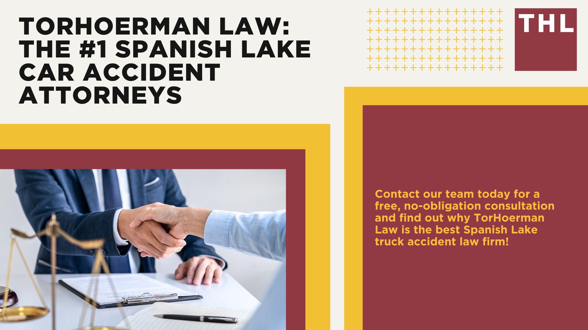 The #1 Spanish Lake Truck Accident Lawyer; Spanish Lake Truck Accident Lawyer; 6 Questions to Ask When Hiring a Spanish Lake Truck Accident Lawyer; Commercial Truck Accidents in Spanish Lake, Missouri (MO); Truck Accident Facts & Statistics; Spanish Lake Commercial Trucking Rules & Safety Regulations for Truck Drivers; The 8 Most Common Causes of Truck Accidents in Spanish Lake, Missouri (MO); 4 Steps to Take When Filing a Spanish Lake, Missouri (MO) Trucking Accident Lawsuit; TORHOERMAN LAW The #1 Truck Accident Attorney Spanish Lake Has to Offer!