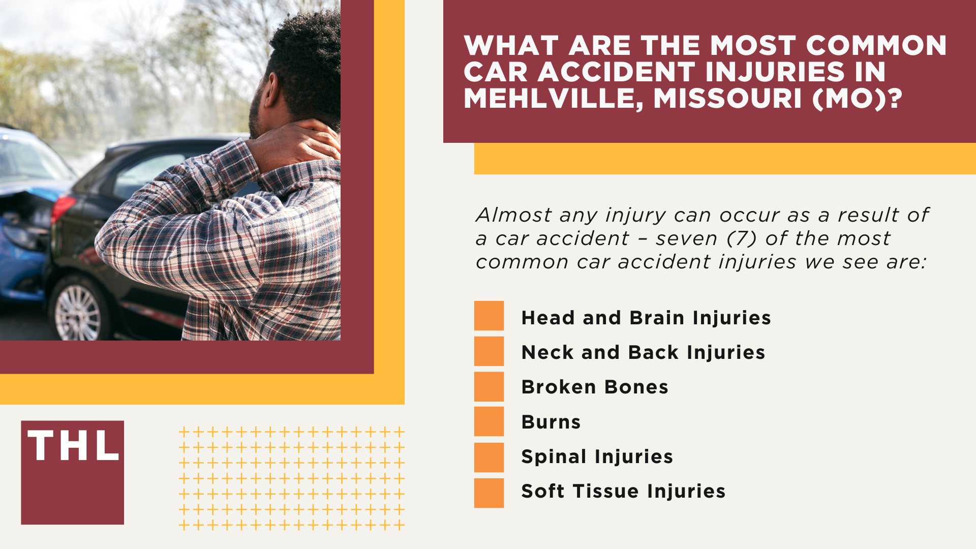 The #1 Mehlville Car Accident Lawyer; Involved in a Car Accident in Mehlville, MO; What to Do After a Car Accident in Mehlville; What Are the Most Common Causes of Car Accidents in Mehlville, MO; What Are the Most Common Car Accident Injuries in Mehlville, Missouri (MO)