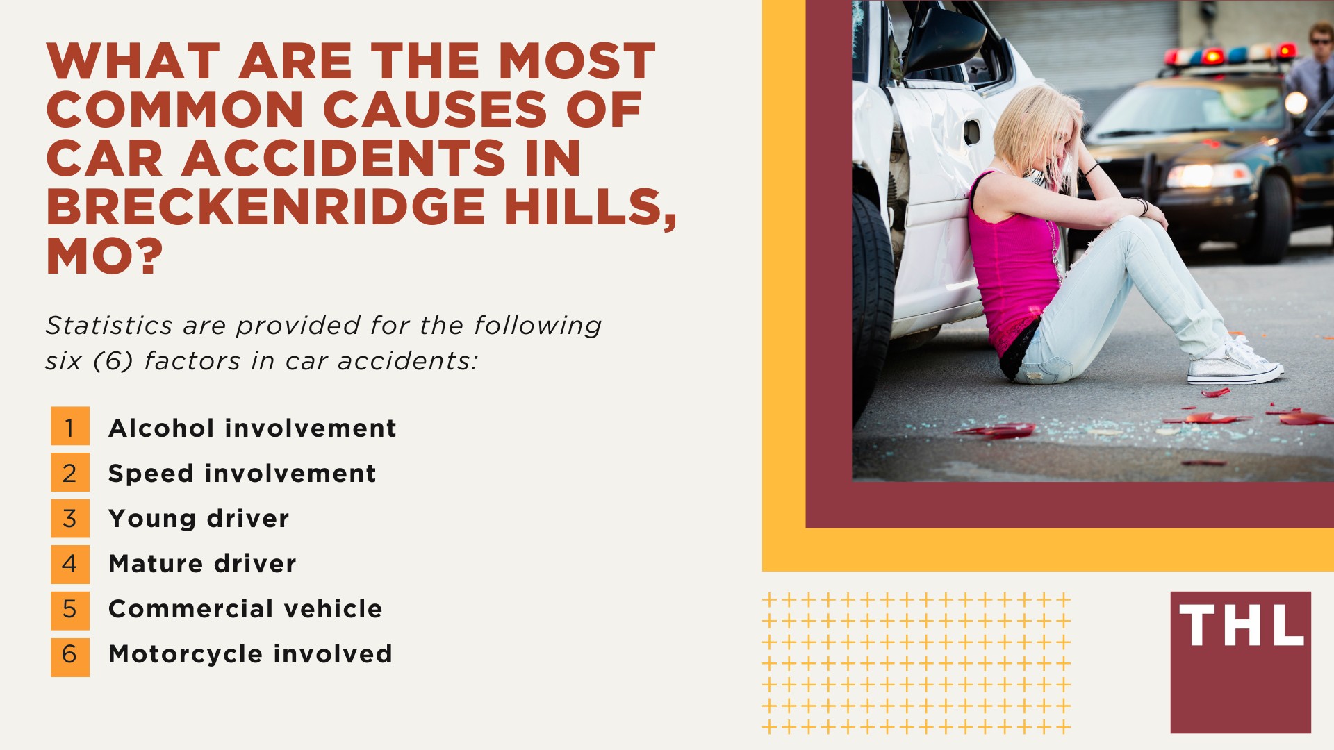 The #1 Breckenridge Car Accident Lawyer; Involved in a Car Accident in Breckenridge Hills, MO; Breckenridge Hills Car Accident Statistics; What Should You Do If You’re In A Car Accident In Breckenridge Hills; What Are the Most Common Causes of Car Accidents in Breckenridge Hills, MO