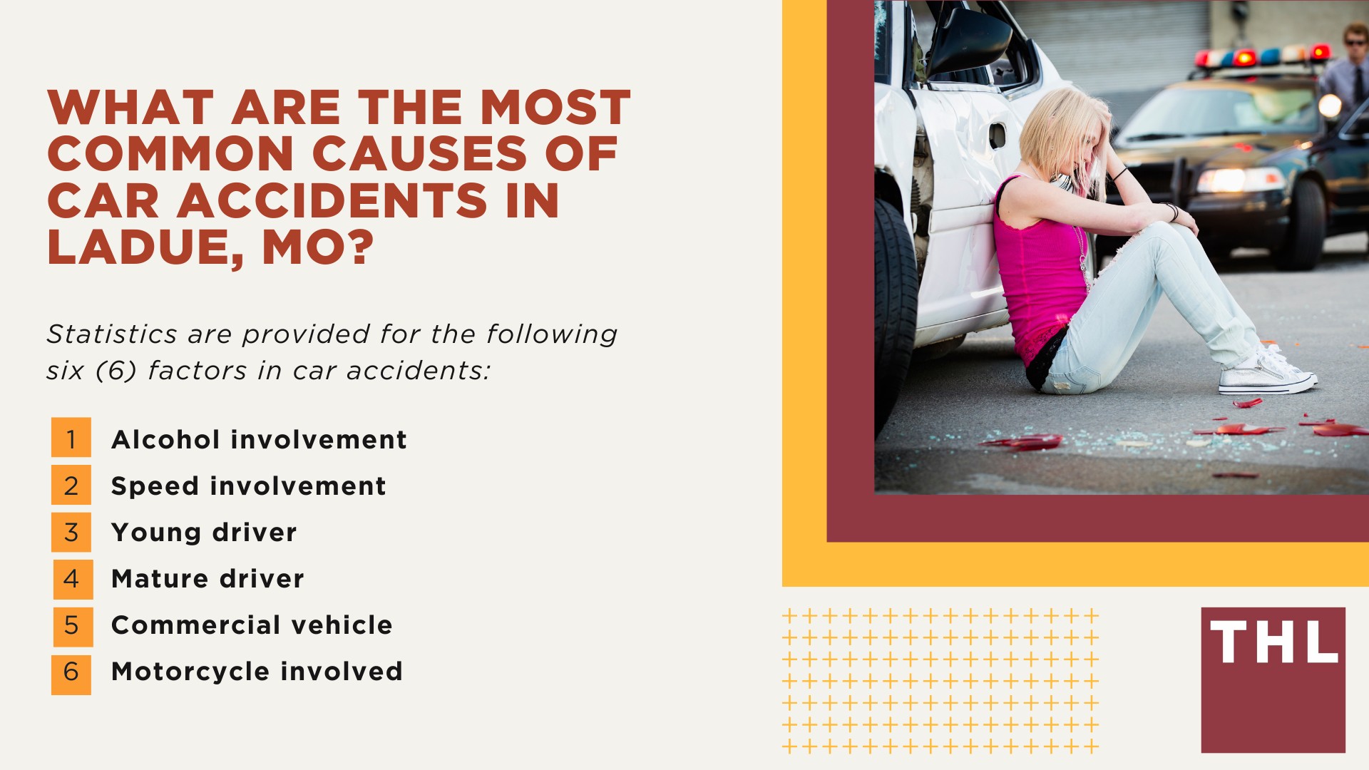 The #1 Ladue Car Accident Lawyer; Involved in a Car Accident in Ladue, MO; Ladue Car Accident Statistics; What to Do After a Car Accident in Ladue; What Are the Most Common Causes of Car Accidents in Ladue, MO