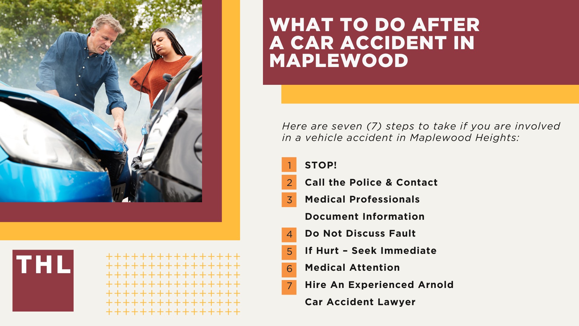 The #1 Maplewood Car Accident Lawyer; Involved in a Car Accident in Maplewood, MO; Maplewood Car Accident Statistics; What to Do After a Car Accident in Maplewood; What to Do After a Car Accident in Maplewood