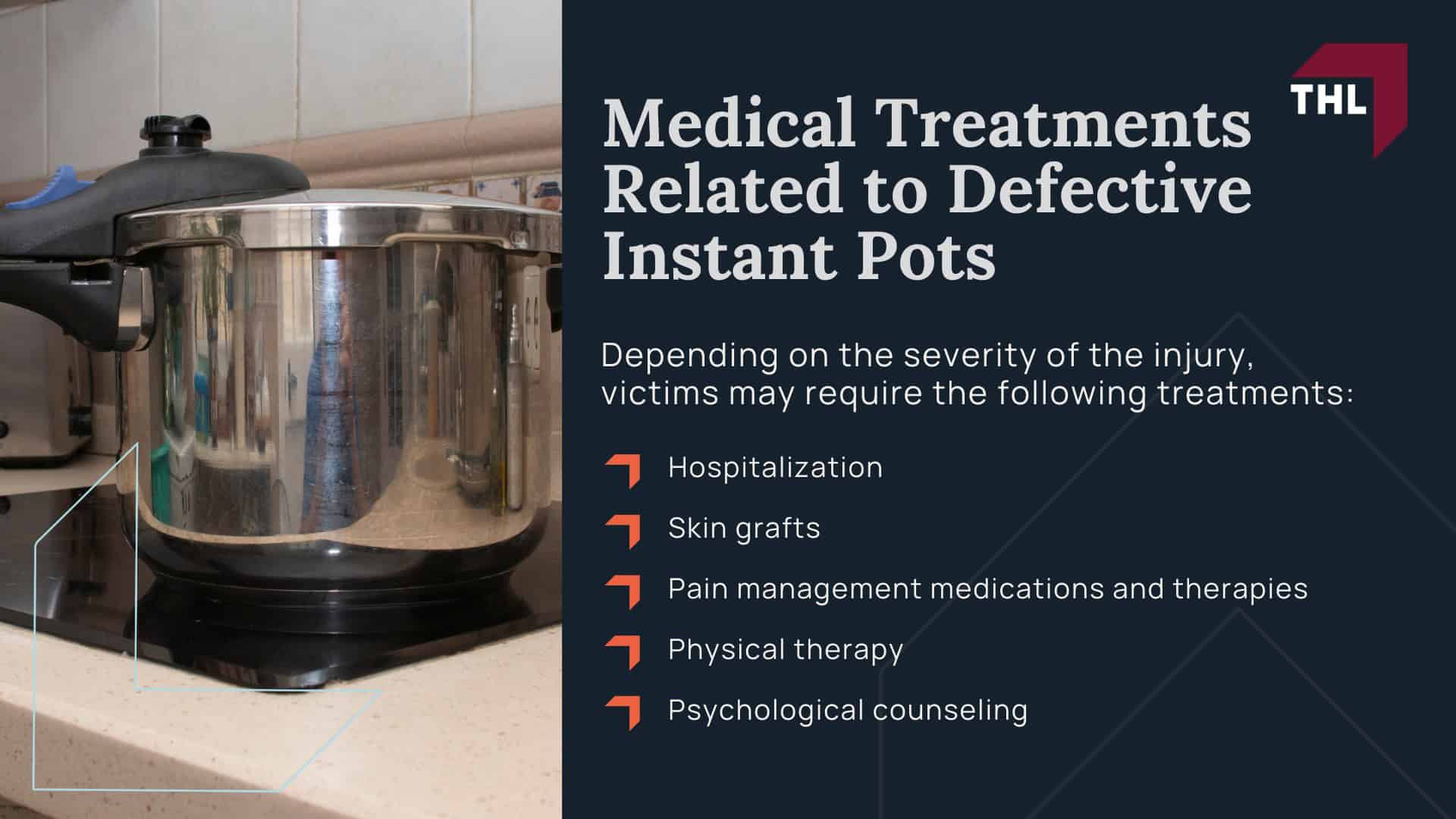Instant Pot Lawsuits_ Pressure Cooker Explosions and Subsequent Legal Action; What to Know About Filing an Instant Pot Lawsuit; Is There a Class Action Lawsuit for Defective Pressure Cookers; What Should You Do if a Defective Pressure Cooker Injures You; Medical Treatments Related to Defective Instant Pots