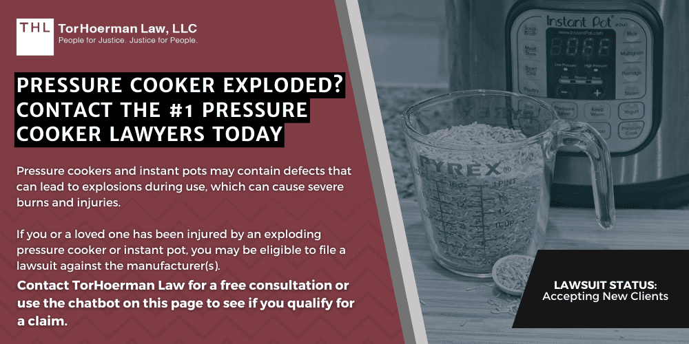 Pressure Cooker Exploded; Pressure Cooker Lawyer; Pressure Cooker Lawsuit; Instapot Lawsuit; Instant Pot Lawsuit; Pressure Cooker Explosion; Instant Pot Explosion