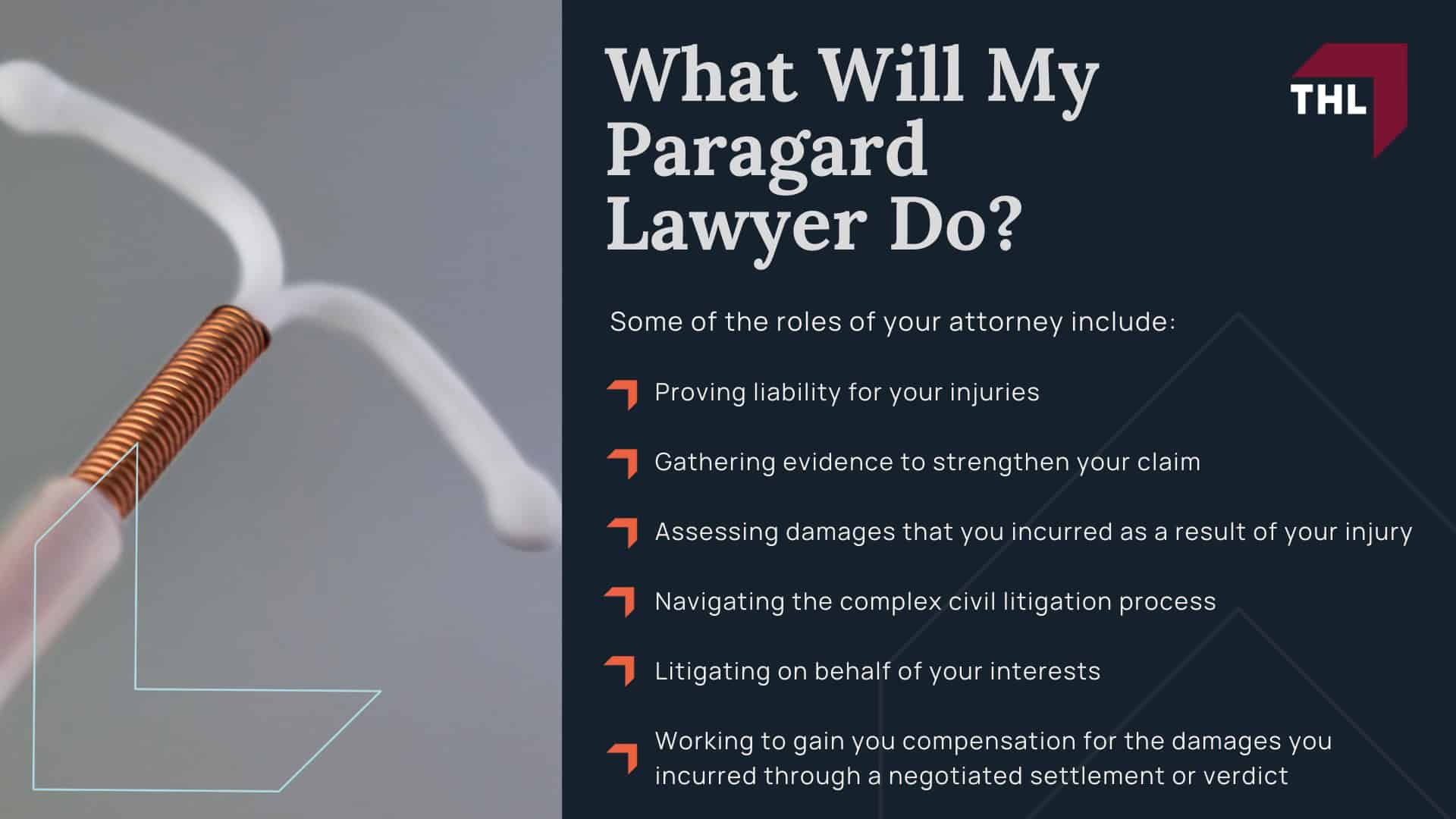 Paragard Lawyer - Overview of the Paragard IUD Lawsuits - torhoerman law; Paragard Lawyer - Potential Injuries in Paragard Lawsuits - torhoerman law; Paragard Lawyer - Filing a Paragard Lawsuit - torhoerman law; Paragard Lawyer - How To Hire a Lawyer for Your Paragard IUD Lawsuit - torhoerman law; Paragard Lawyer - Current Developments in the Paragard Multidistrict Litigation (MDL) - torhoerman law; Paragard Lawyer - Do I Qualify For A Paragard Lawsuit_ - torhoerman law; Paragard Lawyer - What Will My Paragard Lawyer Do_ - torhoerman law