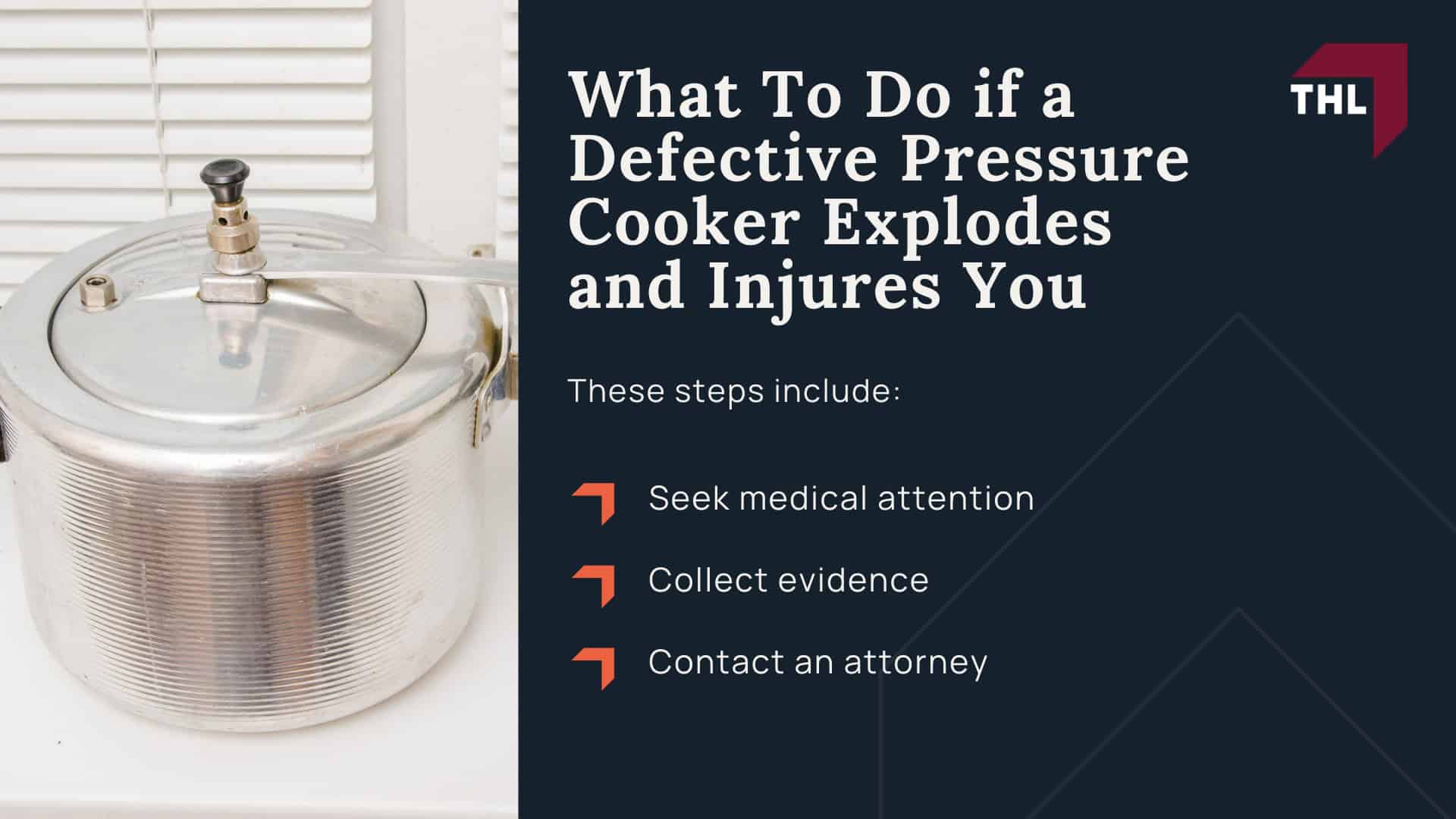 Pressure Cooker Settlement Amounts - What Is the Typical Settlement Range for a Pressure Cooker Lawsuit_ - torhoerman law; Pressure Cooker Settlement Amounts - Historic Pressure Cooker Lawsuits Settlements and Verdicts - torhoerman law; Pressure Cooker Settlement Amounts - Why and How Do Pressure Cookers Explode_ - torhoerman law; Pressure Cooker Settlement Amounts - Potential Injuries From Pressure Cooker Explosions - torhoerman law; Medical Treatments You May Have To Undergo if You’re Injured - torhoerman law; Pressure Cooker Settlement Amounts - What To Do if a Defective Pressure Cooker Explodes and Injures You - torhoerman law