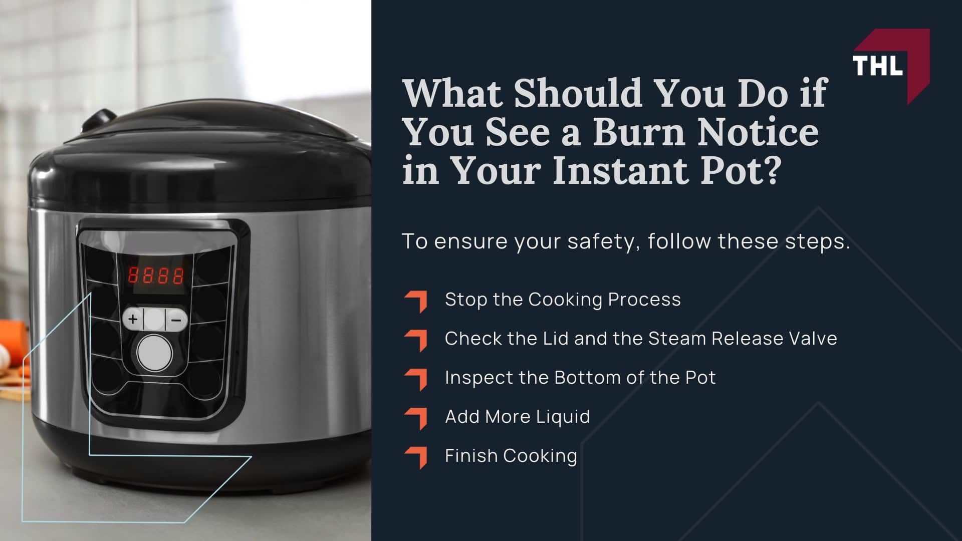 Instant Pot Lawsuits_ Pressure Cooker Explosions and Subsequent Legal Action; What to Know About Filing an Instant Pot Lawsuit; Is There a Class Action Lawsuit for Defective Pressure Cookers; What Should You Do if a Defective Pressure Cooker Injures You; Medical Treatments Related to Defective Instant Pots; Instant Pot Safety Feature Errors; What is an Instant Pot Burn Message; What Should You Do if You See a Burn Notice in Your Instant Pot