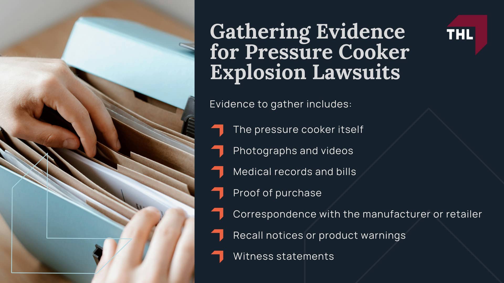 Pressure Cooker Explosion Lawsuit - Why Pressure Cookers Explode_ Common Defects and Safety Failures - torhoerman law; Pressure Cooker Explosion Lawsuit - How Pressure Cooker Safety Features Fail in Real-World Use - torhoerman law; Common Pressure Cooker Explosion Injuries - torhoerman law; Pressure Cooker Explosion Lawsuit - Do You Qualify for a Pressure Cooker Injury Lawsuit_ - torhoerman law; Pressure Cooker Explosion Lawsuit - Gathering Evidence for Pressure Cooker Explosion Lawsuits - torhoerman law