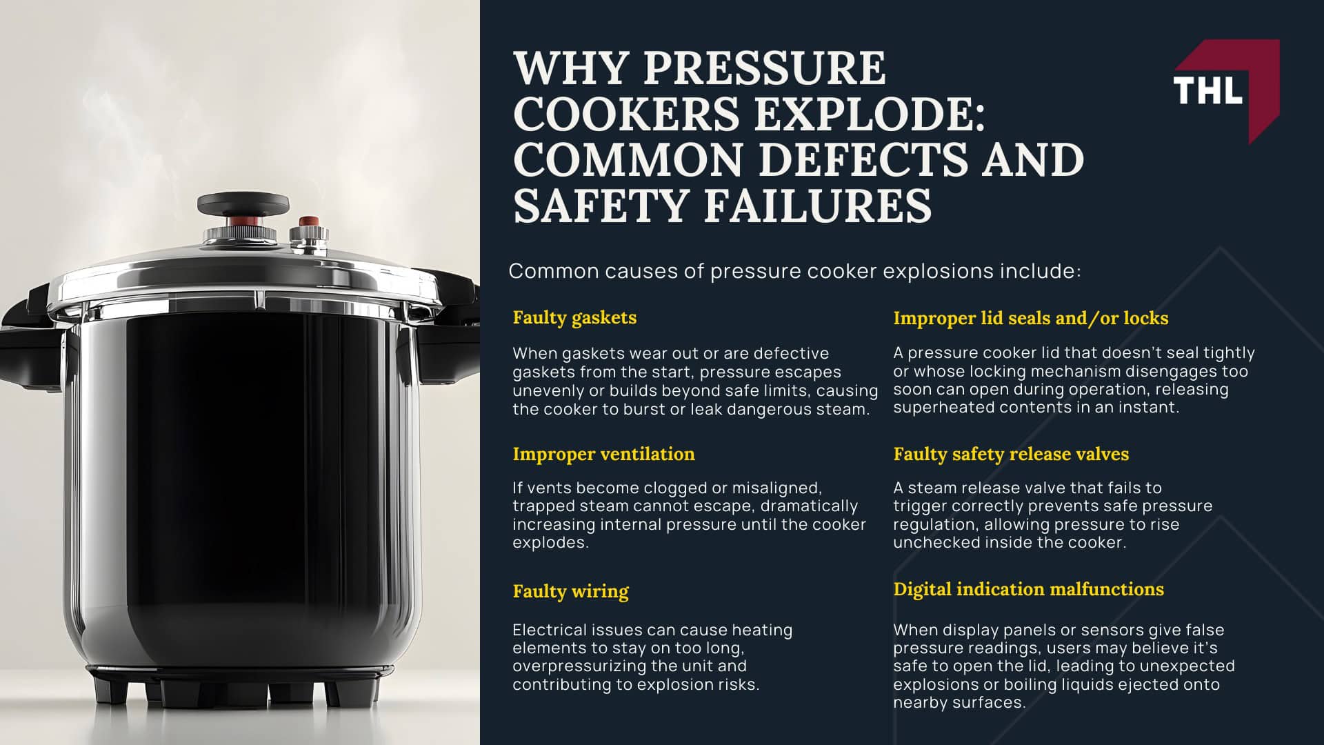 Pressure Cooker Explosion Lawsuit - Why Pressure Cookers Explode_ Common Defects and Safety Failures - torhoerman law