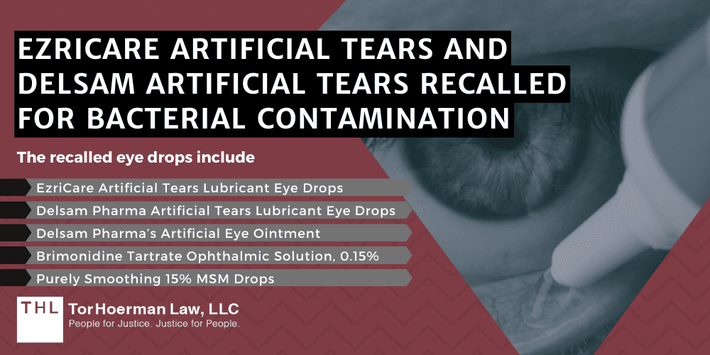 EzriCare Artificial Tears And Delsam Artificial Tears Recalled For Bacterial Contamination