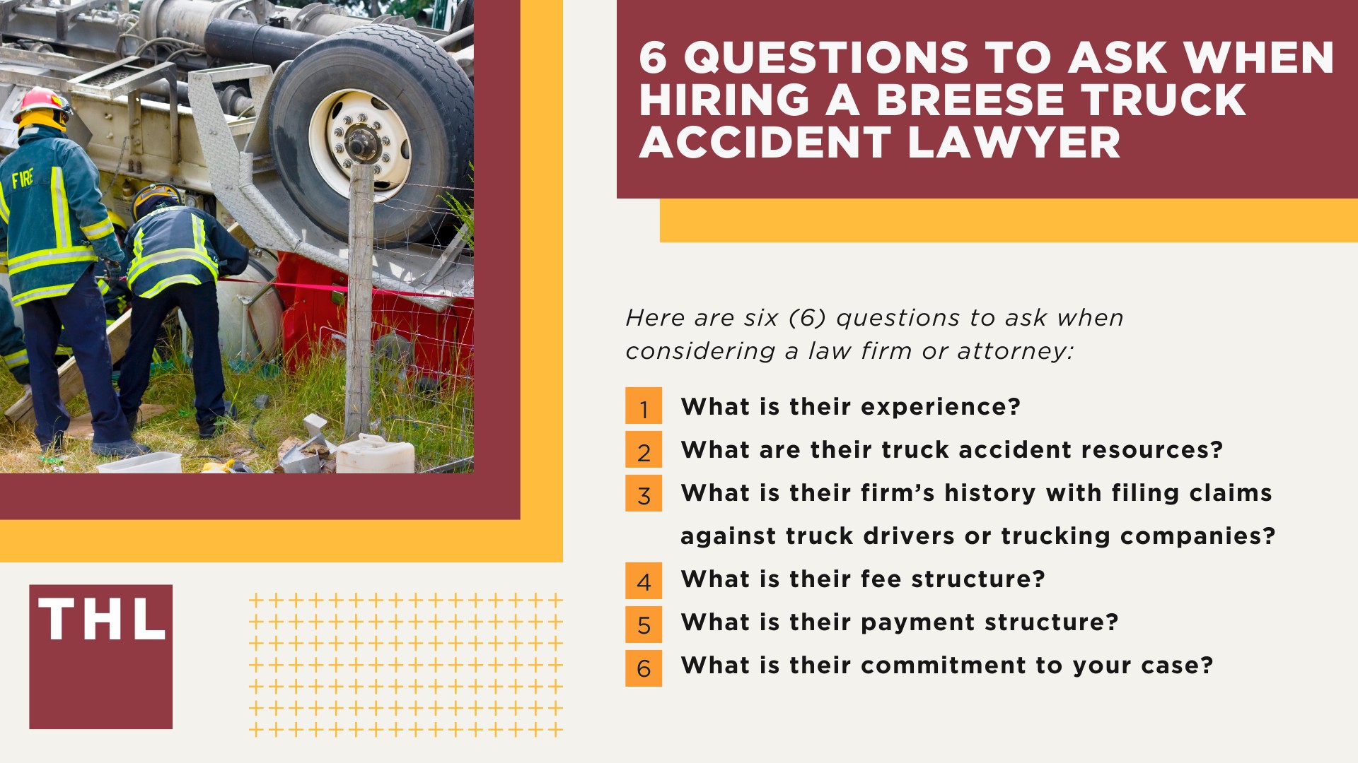 The #1 Breese Truck Accident Lawyer; Breese Truck Accident Lawyer; 6 Questions to Ask When Hiring a Breese Truck Accident Lawyer