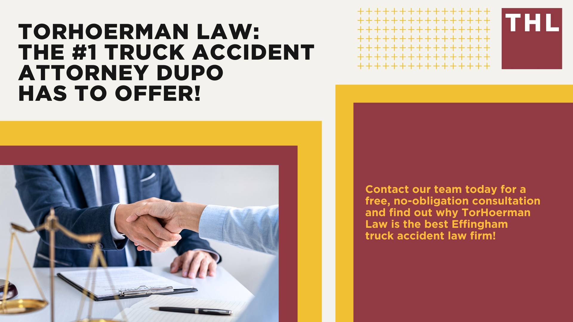 The #1 Dupo Truck Accident Lawyer; Dupo Truck Accident Lawyer; 6 Questions to Ask When Hiring a Dupo Truck Accident Lawyer; Commercial Truck Accidents in Dupo, Illinois (IL); Truck Accident Facts & Statistics; Dupo Commercial Trucking Rules & Safety Regulations for Truck Drivers; The 8 Most Common Causes of Truck Accidents in Dupo (IL); 4 Steps to Take When Filing a Dupo Trucking Accident Lawsuit; TORHOERMAN LAW The #1 Truck Accident Attorney Du Quoin Has to Offer!