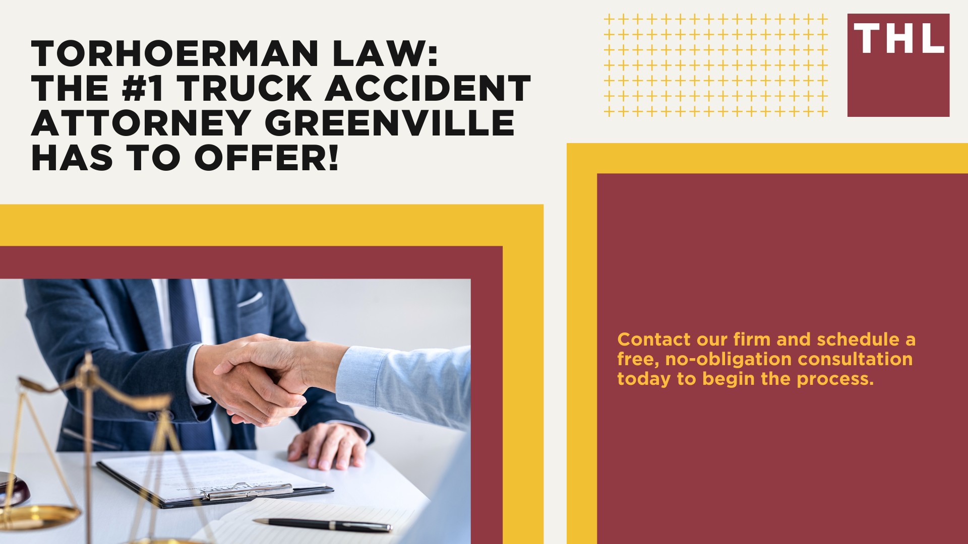 The #1 Greenville Truck Accident Lawyer; Greenville Truck Accident Lawyer; 6 Questions to Ask When Hiring a Greenville Truck Accident Lawyer; Commercial Truck Accidents in Godfrey, Illinois (IL); Truck Accident Facts & Statistics; Greenville Commercial Trucking Rules & Safety Regulations for Truck Drivers; The 8 Most Common Causes of Truck Accidents in Greenville (IL); 4 Steps to Take When Filing a Greenville Trucking Accident Lawsuit; TORHOERMAN LAW The #1 Truck Accident Attorney Greenville Has to Offer!