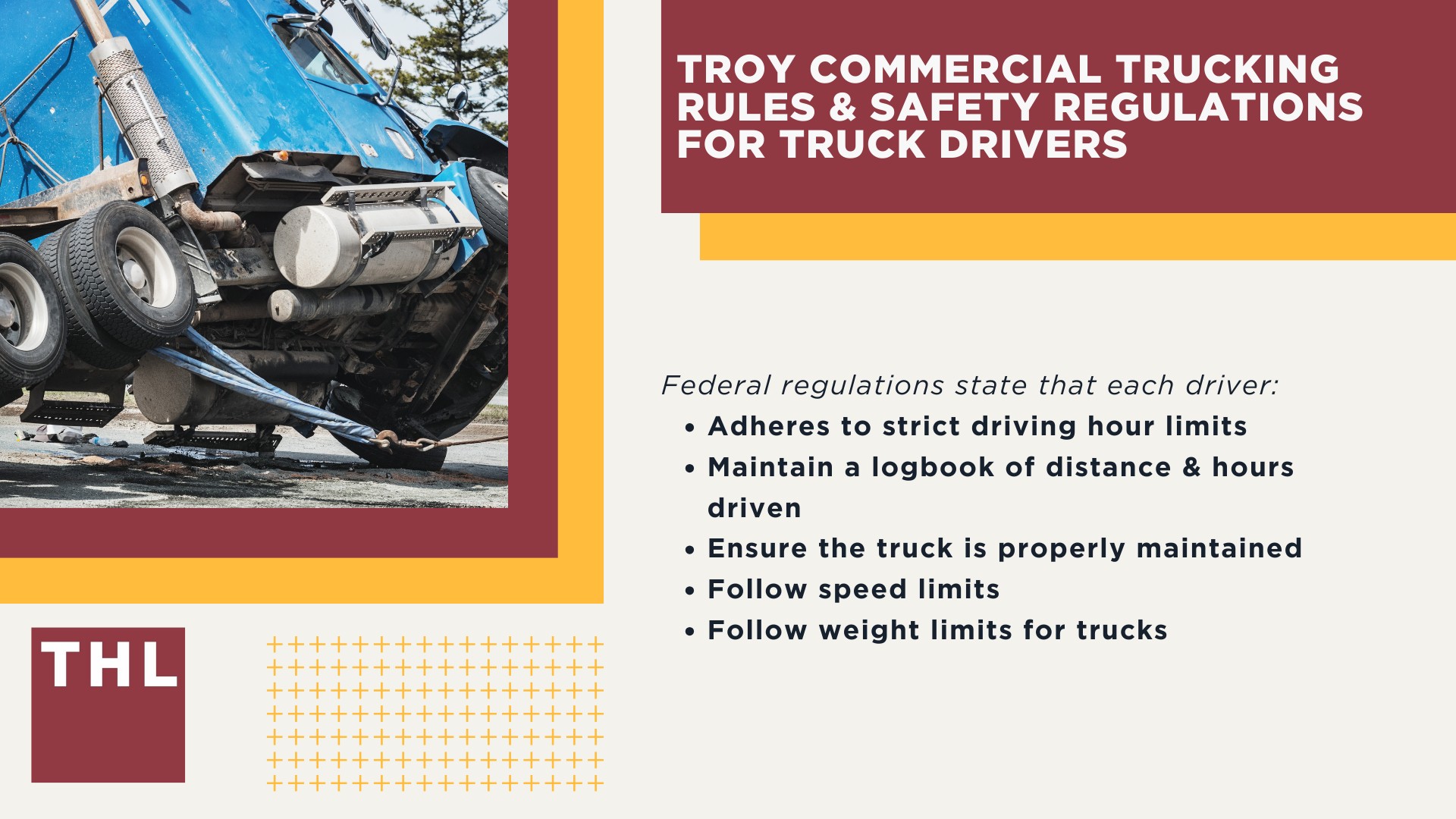 The #1 Waterloo Truck Accident Lawyer; Waterloo Truck Accident Lawyer; 6 Questions to Ask When Hiring a Waterloo Truck Accident Lawyer; Commercial Truck Accidents in Waterloo, Illinois (IL); Truck Accident Facts & Statistics; Waterloo Commercial Trucking Rules & Safety Regulations for Truck Drivers