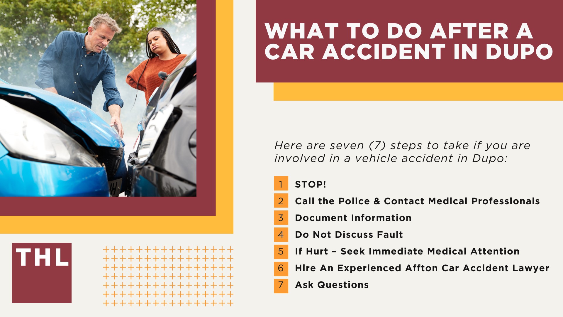 The #1 Dupo Car Accident Lawyer; Involved in a Car Accident in Dupo, IL; Dupo Car Accident Statistics; What to Do After a Car Accident in Dupo