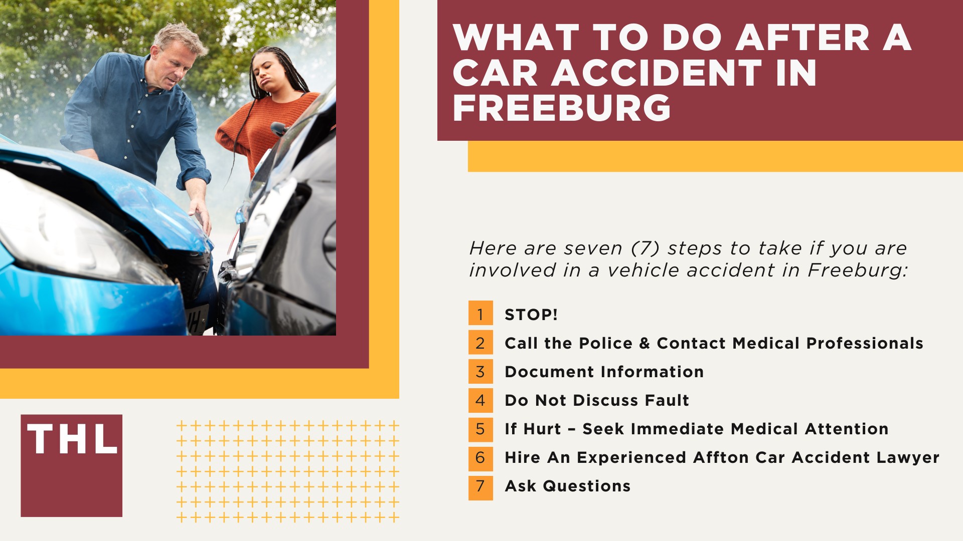 The #1 Freeburg Car Accident Lawyer; Involved in a Car Accident in Freeburg, IL; Freeburg Car Accident Statistics; What to Do After a Car Accident in Freeburg