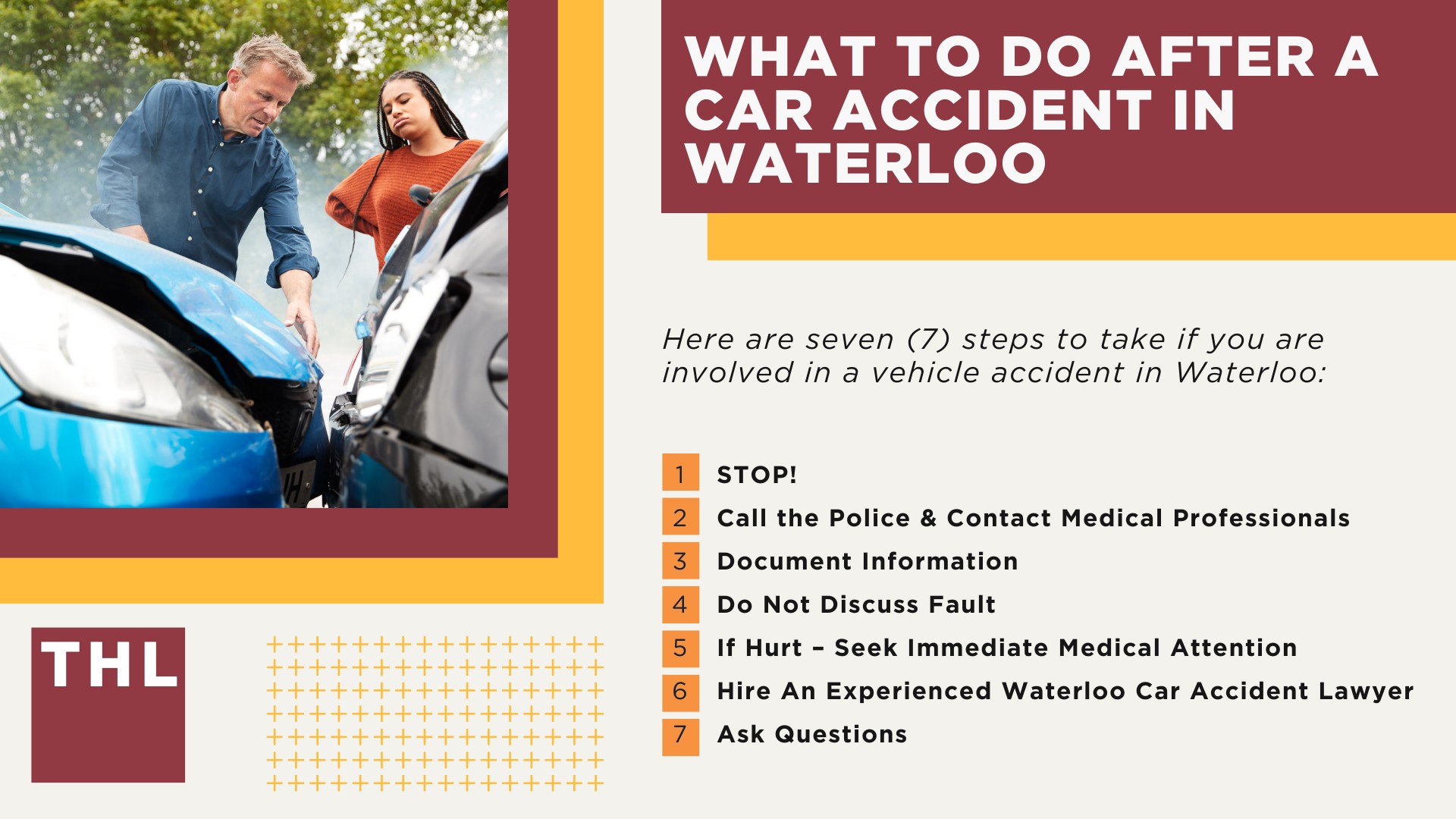 The #1 Waterloo Car Accident Lawyer; Involved in a Car Accident in Waterloo, IL; Waterloo Car Accident Statistics; What to Do After a Car Accident in Waterloo