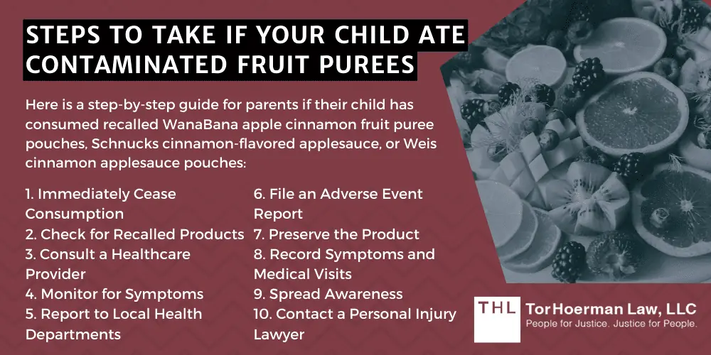 WanaBana Lead Poisoning Lawsuit; WanaBana recall; WanaBana Lead Exposure; Fruit Pouch Lead Contamination; Fruit Pouch Recall; Apple Cinnamon Fruit Pouch Recall; Cinnamon Applesauce Recall; WanaBana Recall Information Extremely High Concentrations Of Lead Found In Recalled Products; Reports Of Lead Poisoning Prompts Investigation; FDA Says Lead Contamination In Applesauce Pouches May Have Been Intentional; Where Were The Recalled Fruit Puree Pouches Sold; Lead Exposure Symptoms And Health Risks; Steps To Take If Your Child Ate Contaminated Fruit Purees