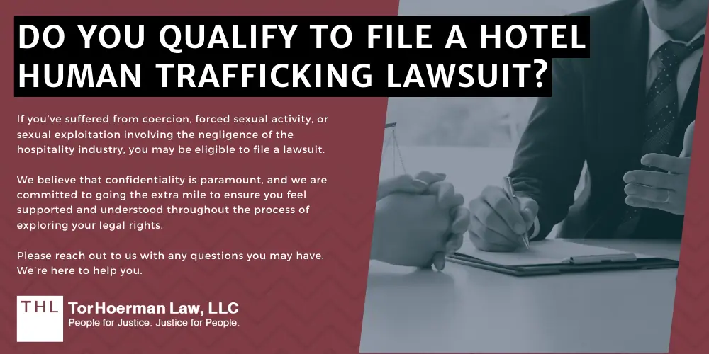 Hotel Human Trafficking Lawsuit; Legal Action for Human Trafficking Survivors; Human Trafficking Lawsuits Against Hotel Chains; Lawsuits Against Hotels For Human Trafficking_ An Overview; Types Of Human Trafficking That Occur In Hotels And Motels; Resources For Human Trafficking Survivors; Do You Qualify To File A Hotel Human Trafficking Lawsuit