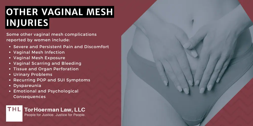 Vaginal Mesh Erosion Lawsuit; vaginal mesh erosion; vaginal mesh lawsuit; transvaginal mesh lawsuit; vaginal mesh complications; vaginal mesh pelvic pain; Vaginal Mesh And Its Uses; Vaginal Mesh Erosion; Impact Of Vaginal Mesh Erosion On Patients; Other Vaginal Mesh Injuries