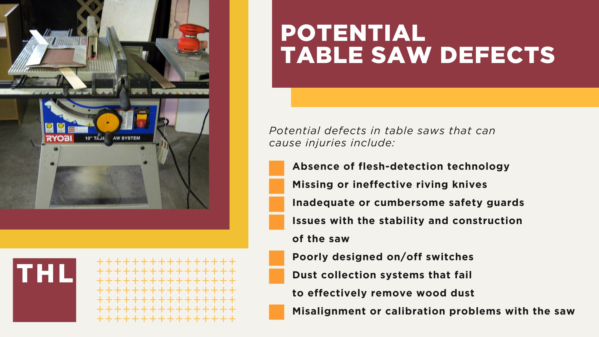 Potential Table Saw Defects