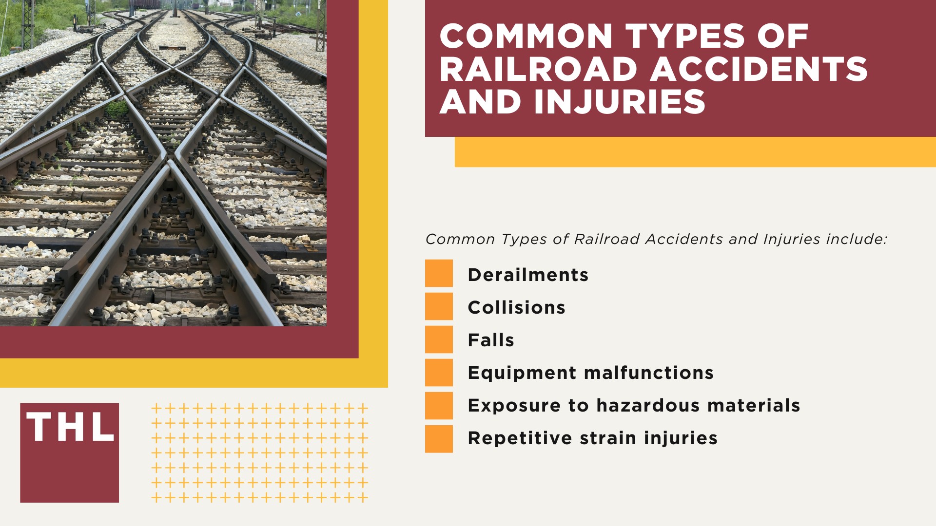 Common Types of Railroad Accidents and Injuries