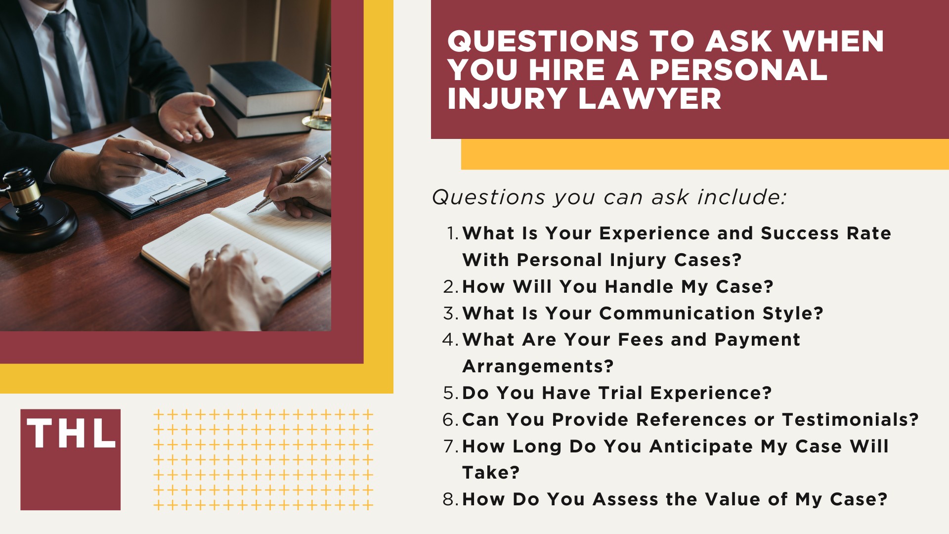 Initial Considerations When You Hire a Personal Injury Lawyer; Questions To Ask When You Hire a Personal Injury Lawyer