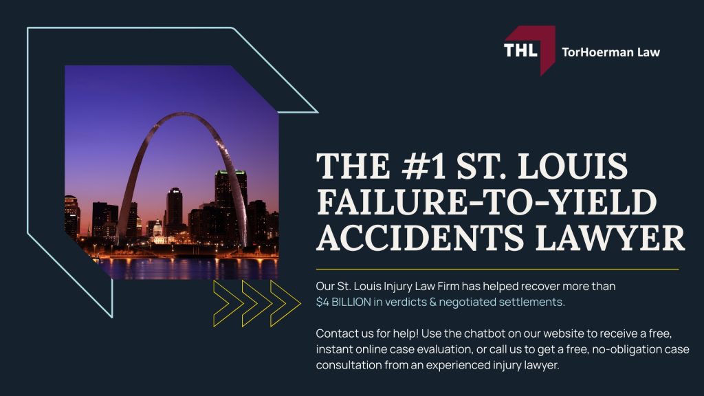 Understanding Failure-to-Yield Accidents; Missouri Failure-to-Yield Laws; Consequences of Failure-to-Yield Accidents; Challenges in Proving Fault; The Role of a Failure-to-Yield Car Accident Lawyer; Benefits of Hiring a Lawyer; TorHoerman Law_ Contact TorHoerman Law Today; The #1 St. Louis Failure-to-Yield Accidents Lawyer - FEATURED IMAGE - TorHoerman Law
