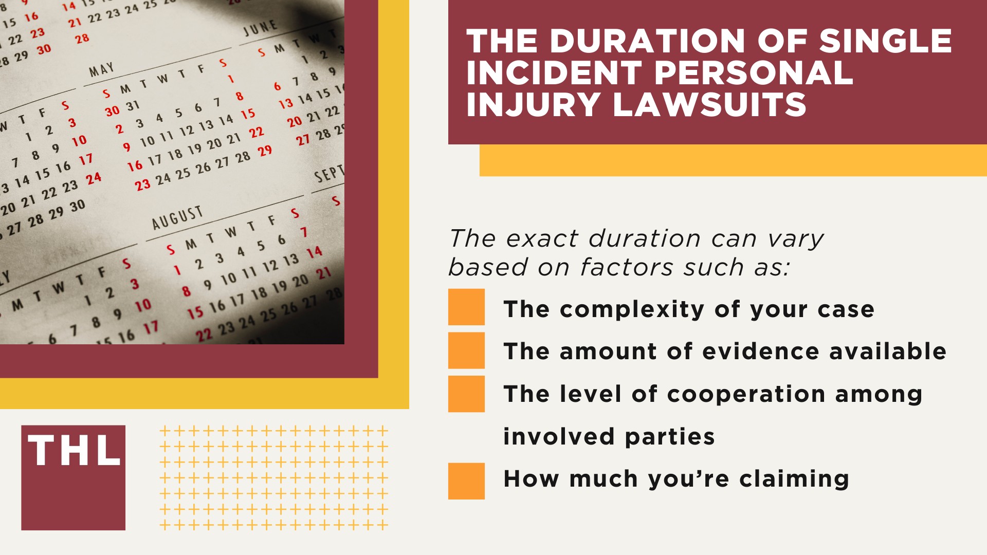 The Duration of Single Incident Personal Injury Lawsuits