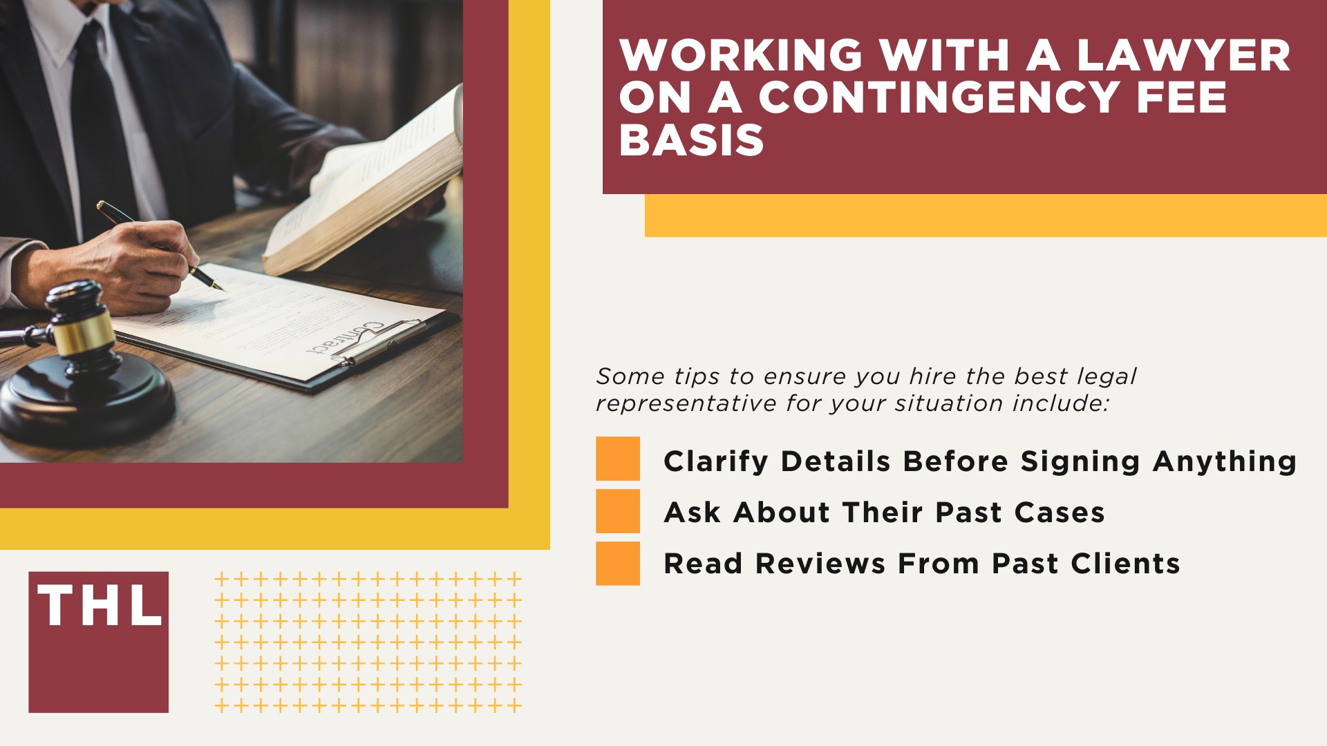 The Cost of Personal Injury Attorneys; Different Forms of Legal Payment Structure; A Detailed Explanation of the Contingency Arrangement; The Benefits of Contingency Payment; What's Included in the Contingency Fee; The Limitations of the Contingency Fee Agreement; The Ethical Considerations of Contingency Fee Agreements; Working With a Lawyer on a Contingency Fee Basis
