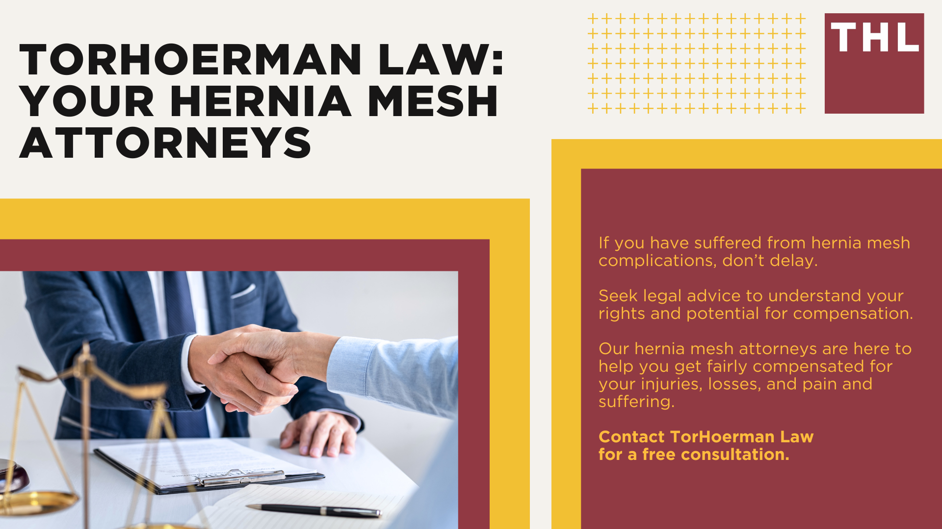 The Use of Surgical Mesh in Hernia Repair Surgery; The Use of Surgical Mesh in Hernia Repair Surgery; Impact of Hernia Mesh Complication; Treatment Options for Hernia Mesh Complications; Legal Implications of Hernia Mesh Complications; Seeking Legal Help