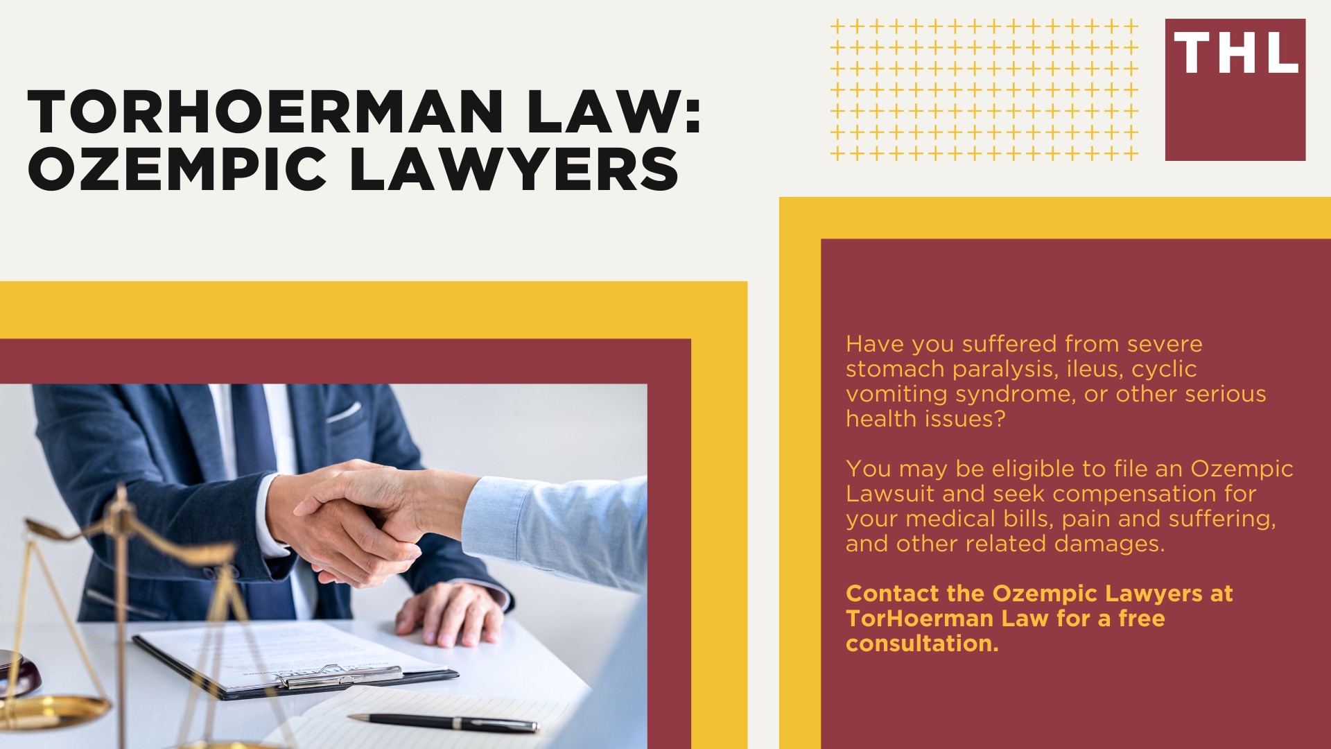 The Rising Popularity of GLP 1 Receptor Agonist Drugs; Gastroparesis (Stomach Paralysis) and Other Side Effects of Ozempic; Legal Grounds for the Ozempic Lawsuits; An Overview of the Ozempic Lawsuits; How You Can Join the Ozempic Lawsuit MDL; Gathering Evidence for an Ozempic Lawsuit; Damages in Ozempic Lawsuit Claims; TorHoerman Law_ Ozempic Lawyers