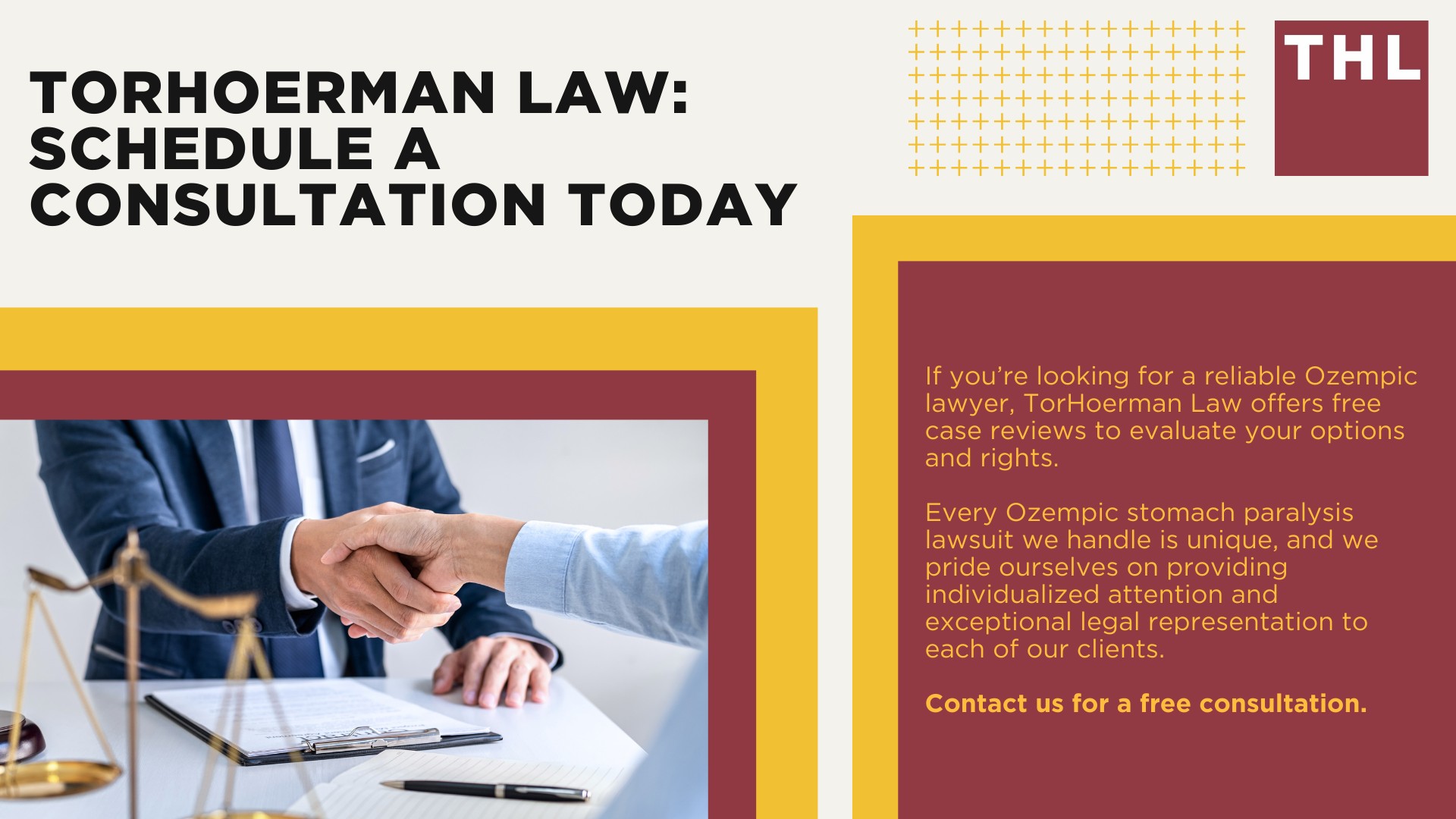 There is No Class Action Lawsuit for Ozempic; Clarifying Legal Terms_ Class Action Lawsuit vs Multidistrict Litigation (MDL); Current Legal Proceedings for Ozempic; Types of Claims Against Ozempic Manufacturers; Side Effects and Claims Associated With Ozempic; Hiring Ozempic Lawyers for Injury Claims; How Can an Experienced Lawyer Help You; TorHoerman Law_ Schedule a Consultation Today