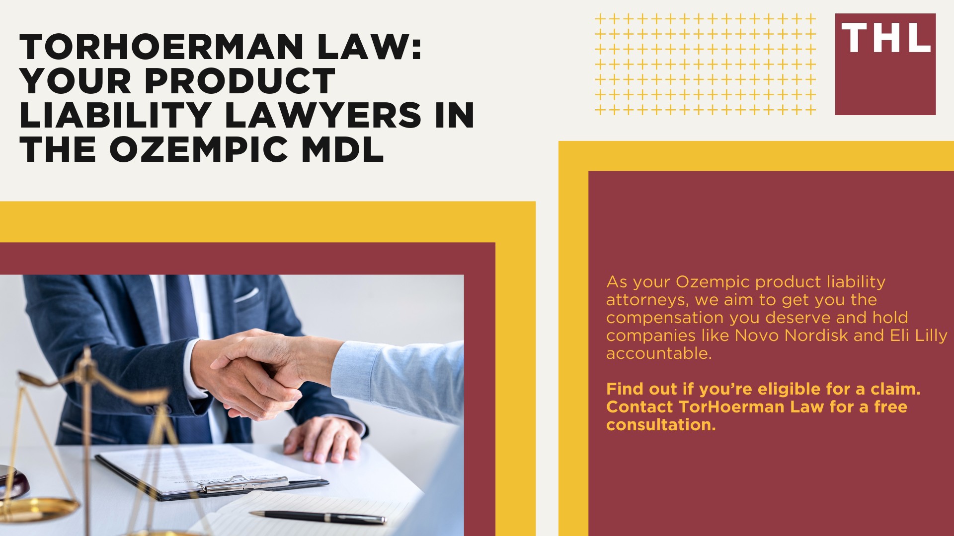 Ozempic and Its Side Effects; Overview and Legal Basis of the Ozempic Lawsuits; Being Eligible for the Ozempic MDL; Who Qualifies for the Ozempic Lawsuit;Necessary Documents for Joining the Ozempic Lawsuit; Steps for Joining the Ozempic MDL; Why You Need an Attorney in the Ozempic Lawsuits; TorHoerman Law_ Your Product Liability Lawyers in the Ozempic MDL