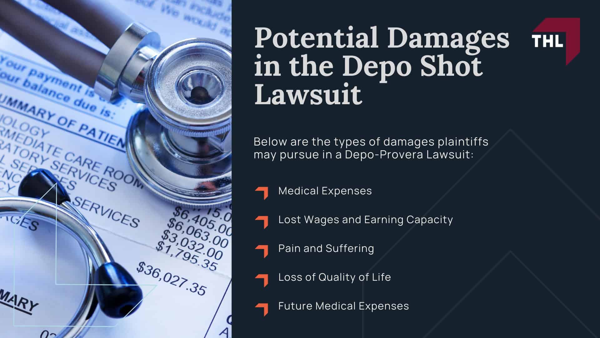 Depo-Provera Lawsuit - Depo-Provera Lawsuit Investigation; Depo-Provera Lawsuit - Depo-Provera Lawsuit Settlement Amounts Projections & Estimates; Depo-Provera Lawsuit - Depo-Provera MDL Overview; Depo-Provera Lawsuit - What Do the Depo Provera Lawsuits Claim; Depo-Provera Lawsuit - How Much Does it Cost to Hire a Depo-Provera Lawyer from THL (1); Depo-Provera Lawsuit - Meet the Depo-Provera Attorneys at TorHoerman Law; Depo-Provera Lawsuit - How Much Does it Cost to Hire a Depo-Provera Lawyer from THL; Depo-Provera Lawsuit - Do You Qualify for the Depo-Provera Shot Lawsuit; Depo-Provera Lawsuit - Gathering Evidence for a Popcorn Lung Claim; Depo-Provera Lawsuit - Potential Damages in the Depo Shot Lawsuit