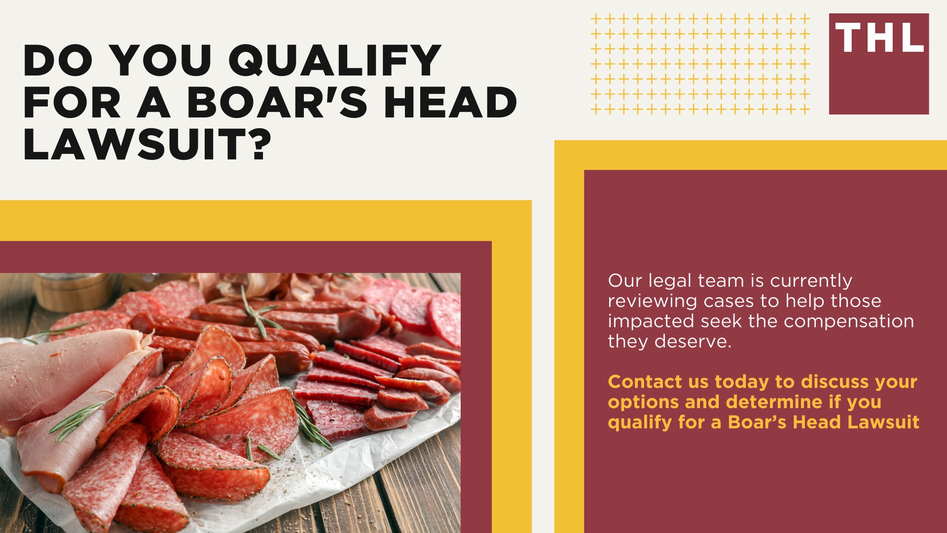 Boar's Head Deli Meat_ The Largest Listeria Outbreak in Over a Decade; Listeria Outbreak Tied to Several Deaths and Countless Infections; Symptoms of Listeria Infections; What Boar's Head Brand Deli Meats are Recalled; What Should I Do If I Ate Contaminated Boar's Head Products; Do You Qualify for a Boar's Head Lawsuit