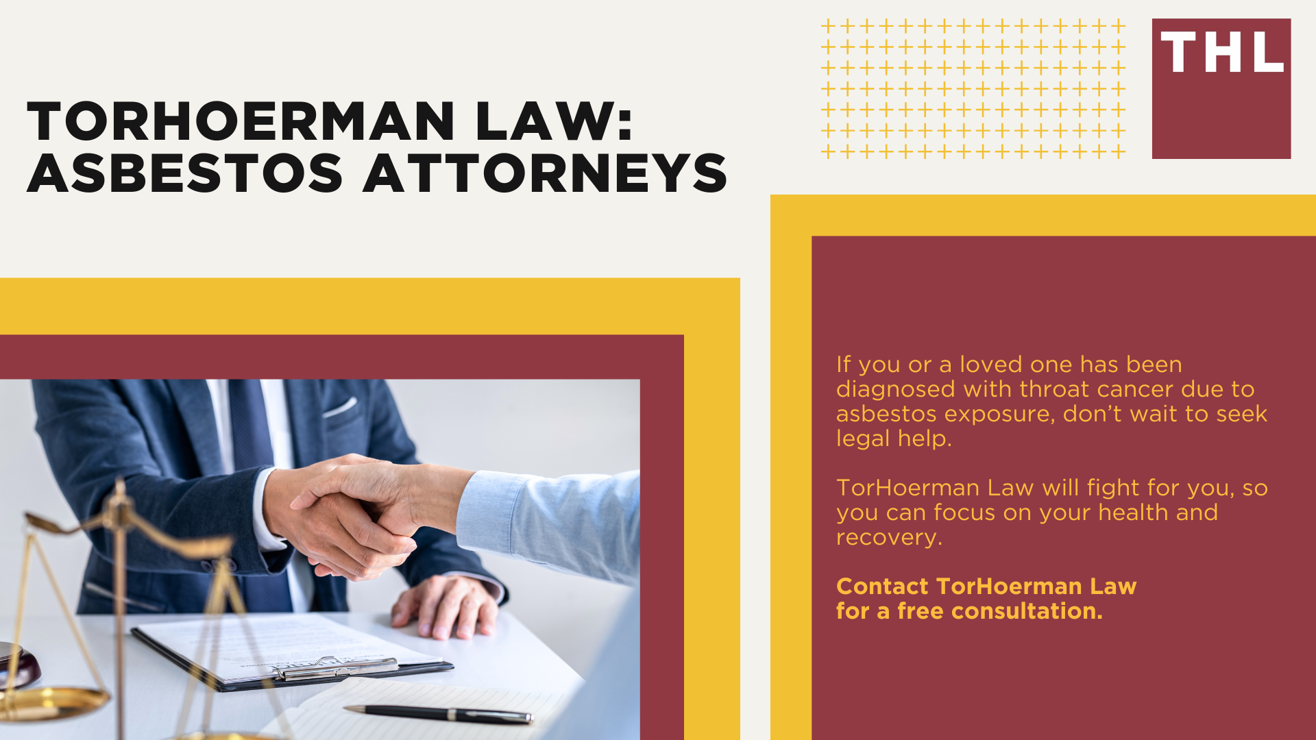 Understanding Throat Cancer; Asbestos Exposure_ Causes and Pathogenesis; Symptoms, Diagnosis, and Treatment of Throat Cancer; Symptoms of Throat Cancer; Pursuing an Asbestos Throat Cancer Lawsuit; How TorHoerman Law Can Help; Why Choose Us; TorHoerman Law_ Asbestos Attorneys
