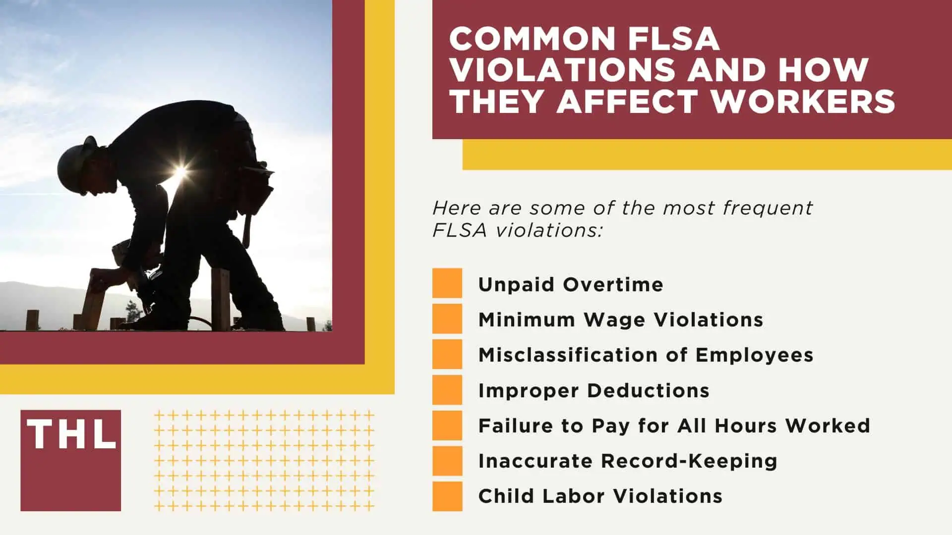 Fair Labor Standards Act (FLSA) Lawyer; An Overview of the Fair Labor Standards Act; Understanding FLSA Exemptions_ Who Qualifies and Why; The Role of Record-Keeping Under the FLSA; Common FLSA Violations and How They Affect Workers