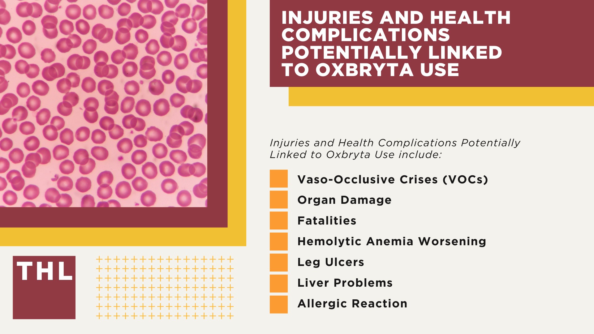 Oxbryta Lawsuit Investigation Overview; Injuries and Health Complications Potentially Linked to Oxbryta Use