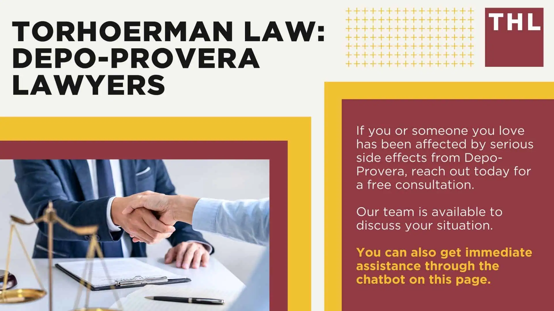 Depo-Provera Lawsuit Settlement Amounts; Estimated Depo-Provera Lawsuit Settlement Amounts; Depo-Provera Lawsuit Overview; Is There a Class Action Lawsuit for Depo-Provera Brain Tumors; Scientific Study Links the Use of Depo-Provera to Brain Tumors; Symptoms of Intracranial Meningiomas; Complications of Intracranial Meningiomas; Do You Qualify for the Depo-Provera Lawsuit; Gathering Evidence for a Depo-Provera Brain Tumor Lawsuit; Damages in Depo Provera Lawsuits; TorHoerman Law_ Depo-Provera Lawyers