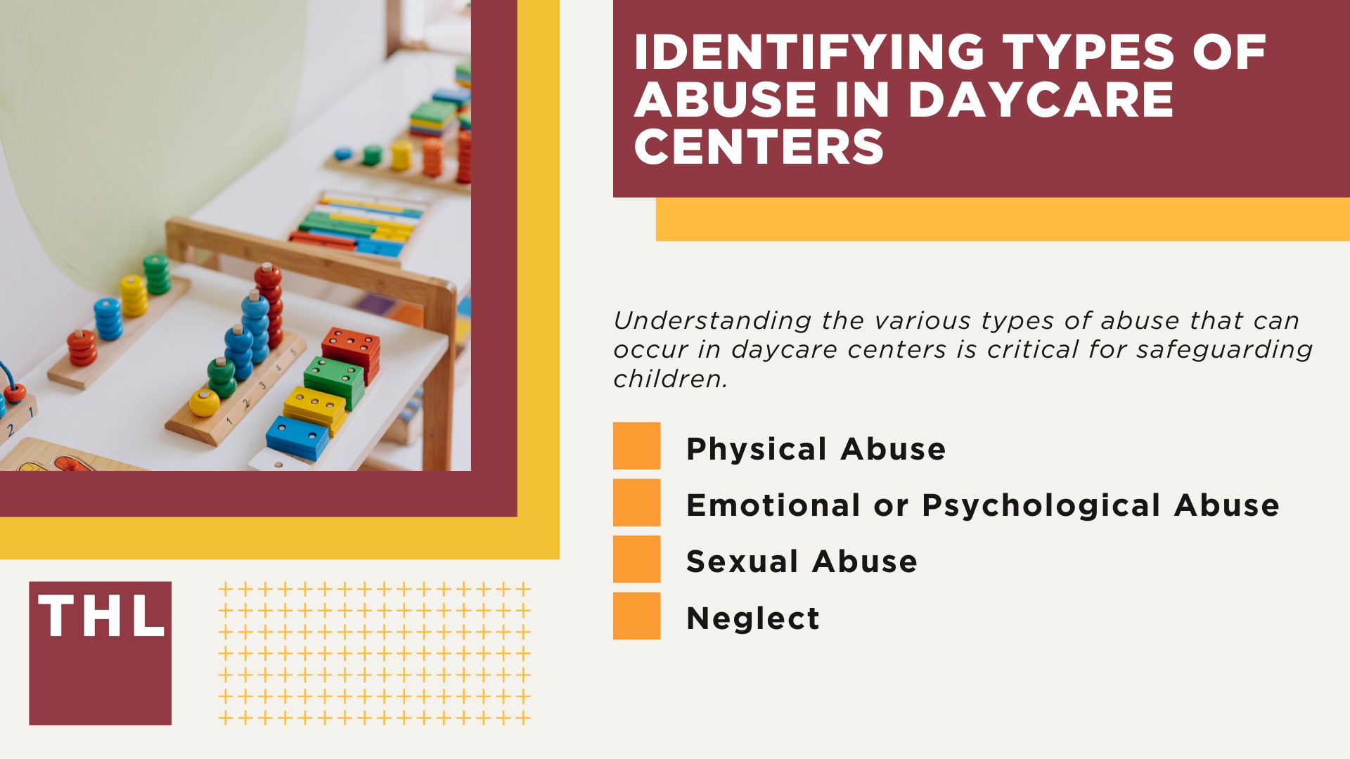 Identifying Types of Abuse in Daycare Centers