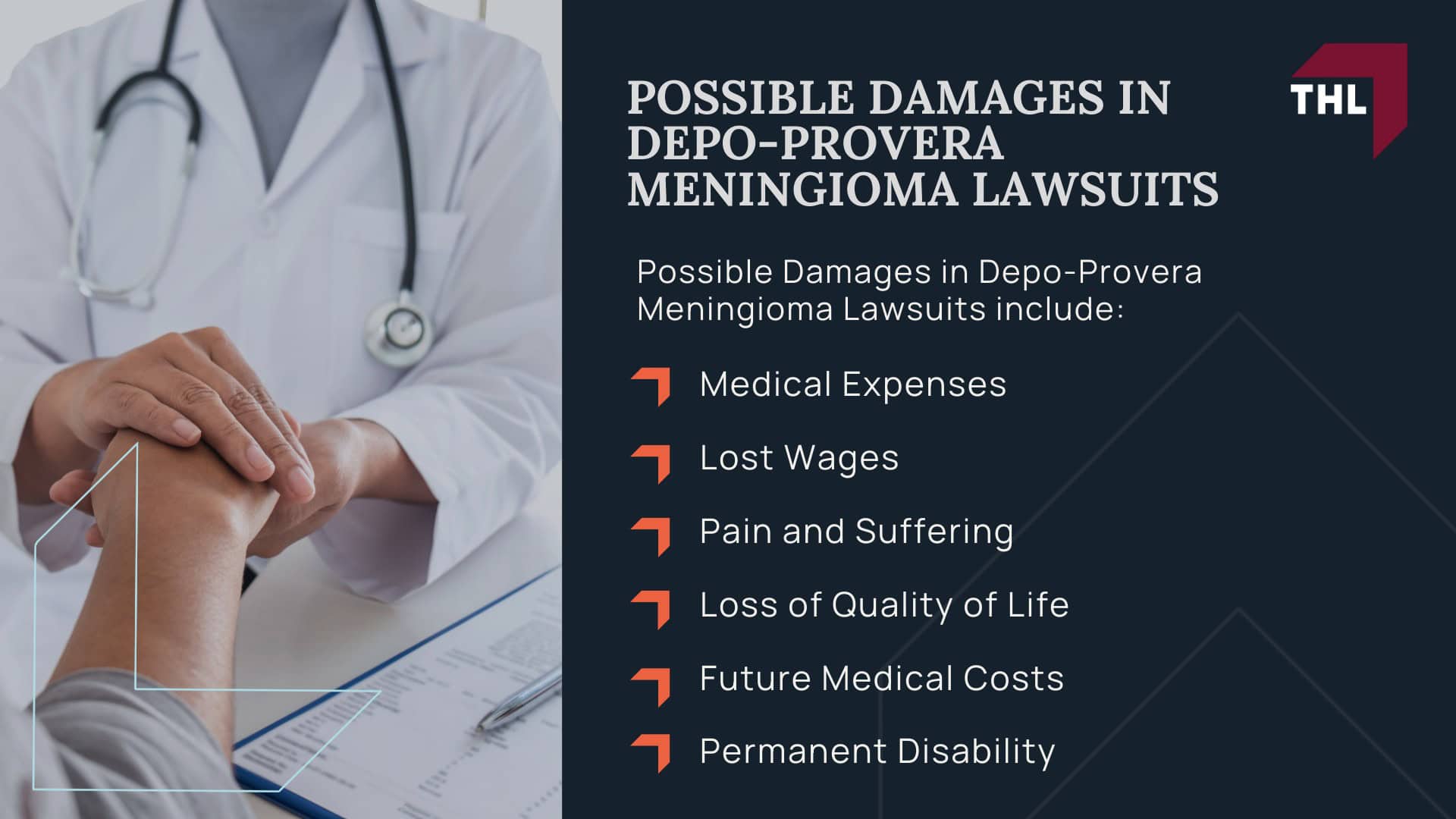 Depo-Provera Users Who Developed Brain Tumors are Filing Lawsuits; Who Exactly May Qualify for the Depo-Provera Lawsuit?; Use of Depo-Provera Injections Linked to Brain Tumors; About Intracranial Meningiomas (Depo-Provera Brain Tumors); SYMPTOMS OF INTRACRANIAL MENINGIOMA - WHO QUALIFIES FOR A DEPO PROVERA SHOT LAWSUIT - DEPO-PROVERA LAWSUIT- TORHOERMAN LAW; Treatment Options for Intracranial Meningioma Brain Tumors; Do You Qualify for the Depo-Provera Lawsuit?; Evidence in Depo-Provera Brain Tumor Lawsuits; Possible Damages in Depo-Provera Meningioma Lawsuits