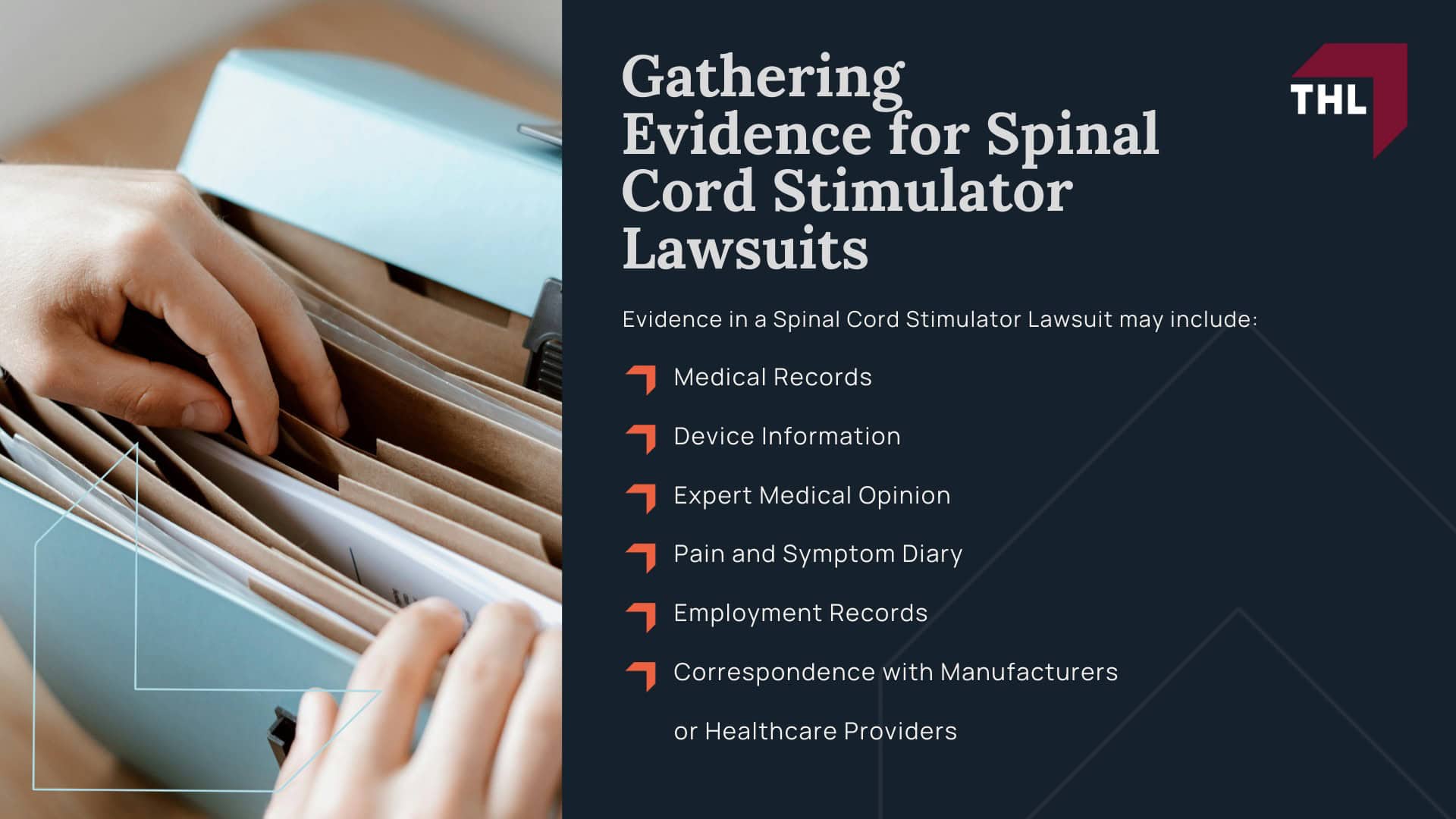 Spinal Cord Stimulator Lawsuit - Spinal Cord Stimulator Lawsuit Overview - torhoerman law; Spinal Cord Stimulator Lawsuit - Spinal Cord Stimulator Injury Risks - torhoerman law; Spinal Cord Stimulator Lawsuit - What is Spinal Cord Stimulation - torhoerman law; Spinal Cord Stimulator Lawsuit - Purpose of Spinal Cord Stimulators Explained - torhoerman law; Spinal Cord Stimulator Lawsuit - How are Spinal Cord Stimulators Implanted_ - torhoerman law; Spinal Cord Stimulator Lawsuit - Types of Spinal Cord Stimulator Devices and Manufacturers - torhoerman law; Spinal Cord Stimulator Lawsuit - Limitations and Risks of Spinal Cord Stimulators - torhoerman law; Spinal Cord Stimulator Lawsuit - Spinal Cord Stimulator Lawsuit - Do You Qualify for a Spinal Cord Stimulator Lawsuit_ - torhoerman law; Spinal Cord Stimulator Lawsuit - Gathering Evidence for Spinal Cord Stimulator Lawsuits - torhoerman law