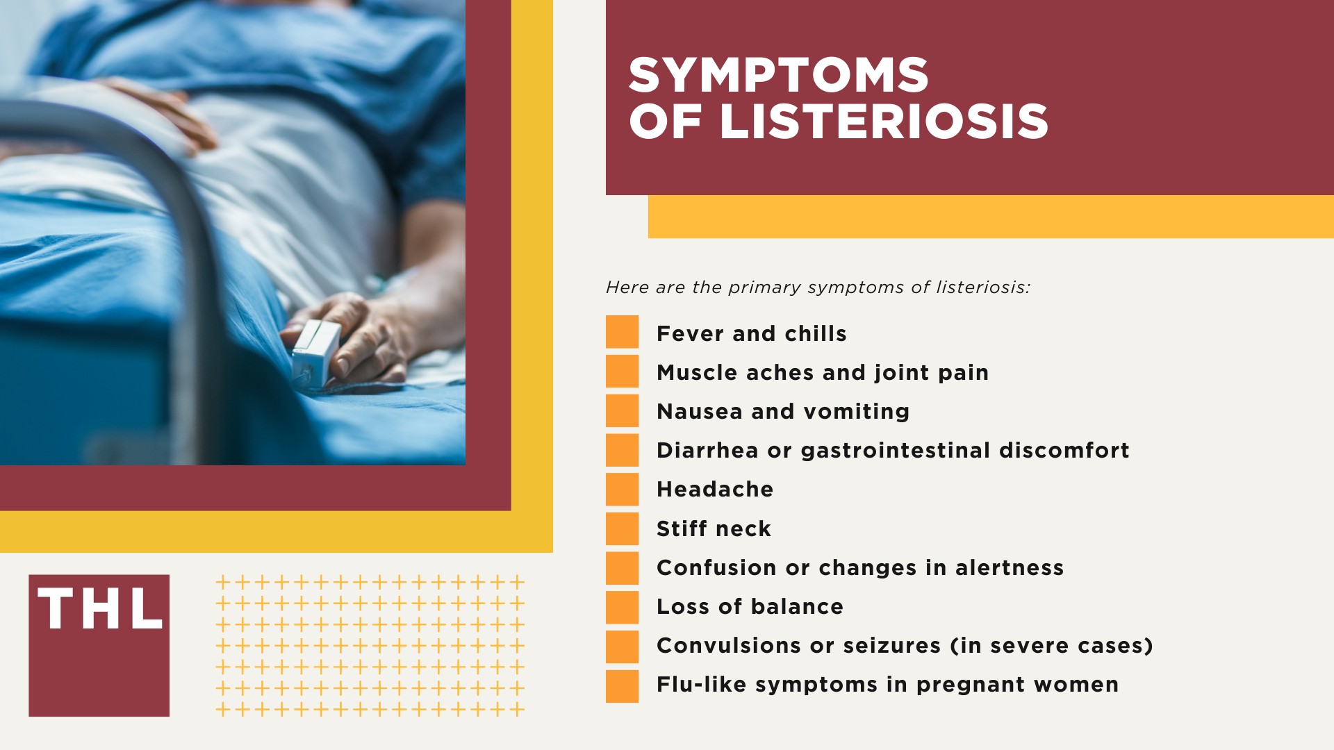 Recent Listeria Outbreaks and Food Recalls; How Do Listeria Outbreaks Happen; Listeria Infection_ Symptoms, Health Effects, Complications, & More; Symptoms of Listeriosis