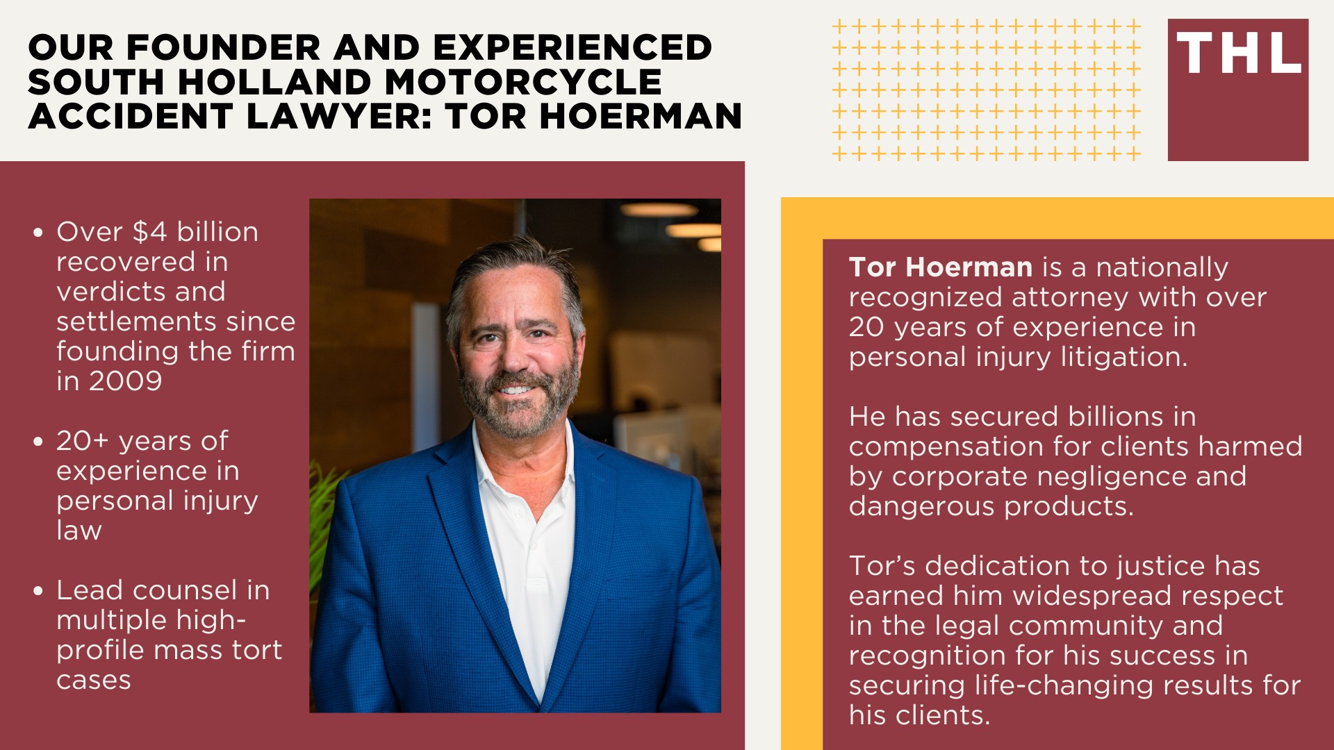 South Holland Bike Accident Lawyer; Meet Our South Holland Motorcycle Accident Lawyers; Our Founder and Experienced South Holland Motorcycle Accident Lawyer_ Tor Hoerman