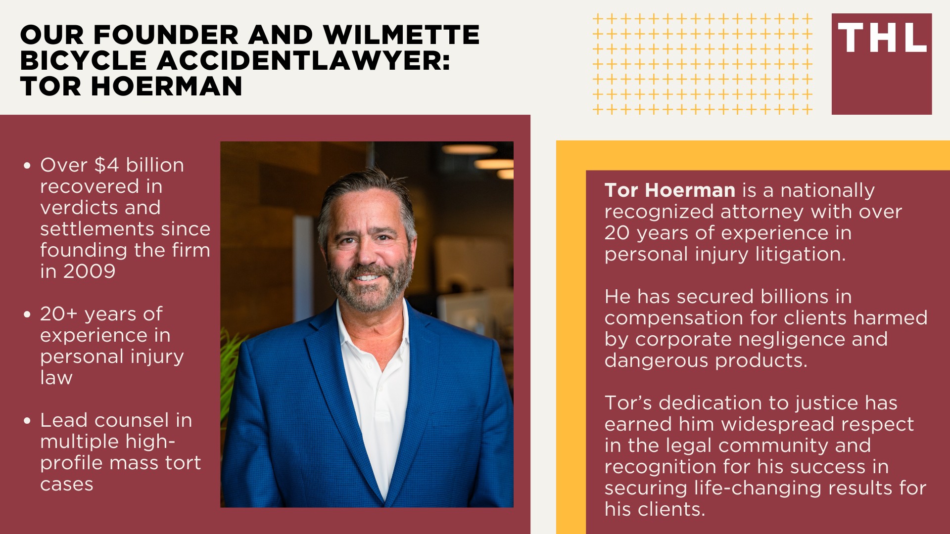 Wilmette Bike Accident Lawyer; Meet Our Wilmette Bicycle Accident Lawyers; Our Founder and Wilmette Bicycle Accident Lawyer_ Tor Hoerman